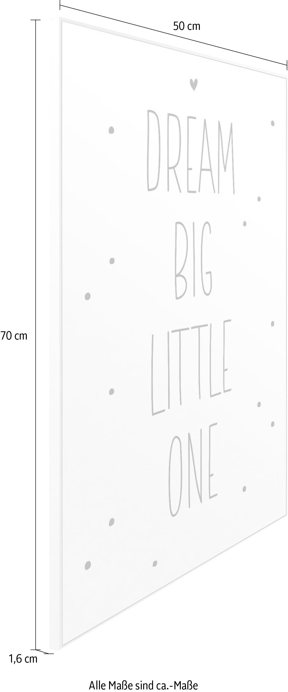 Reinders! Artprint Slim Frame White 50x70 Dream Big Little One