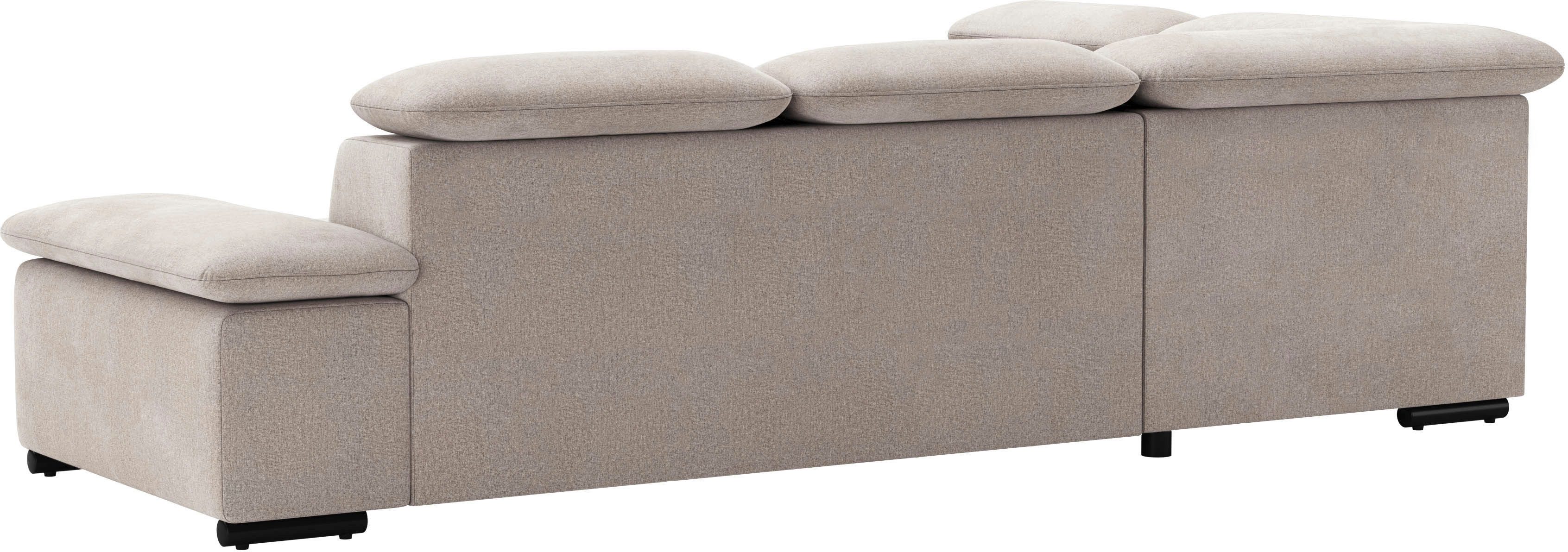 sit&more Hoekbank Alcudia L-vorm met armverstelling, optionele hoofdeindverstelling en bedfunctie