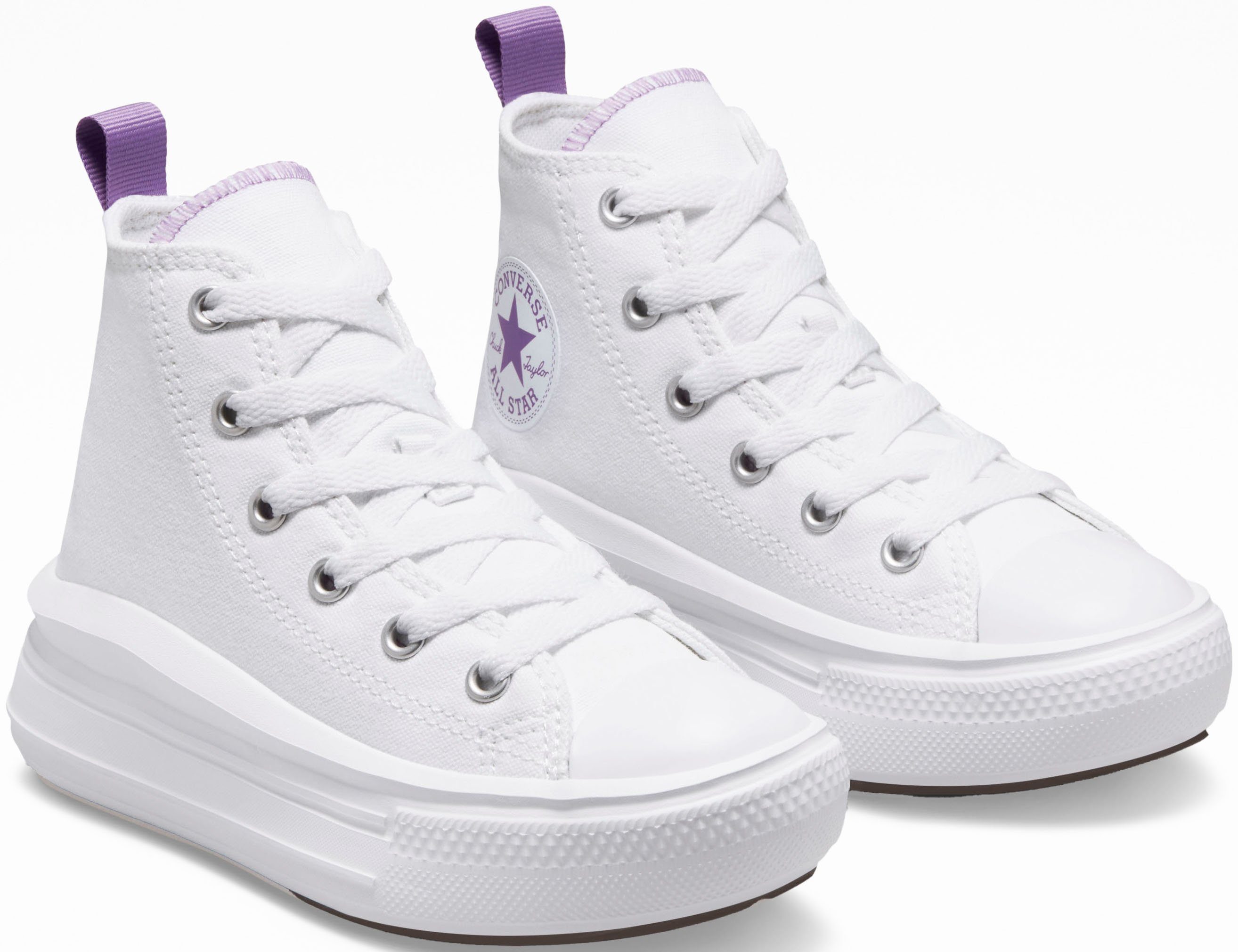 Converse Sneakers CHUCK TAYLOR ALL STAR MOVE PLATFORM kinderen sneakers laag maat 28 EU wit