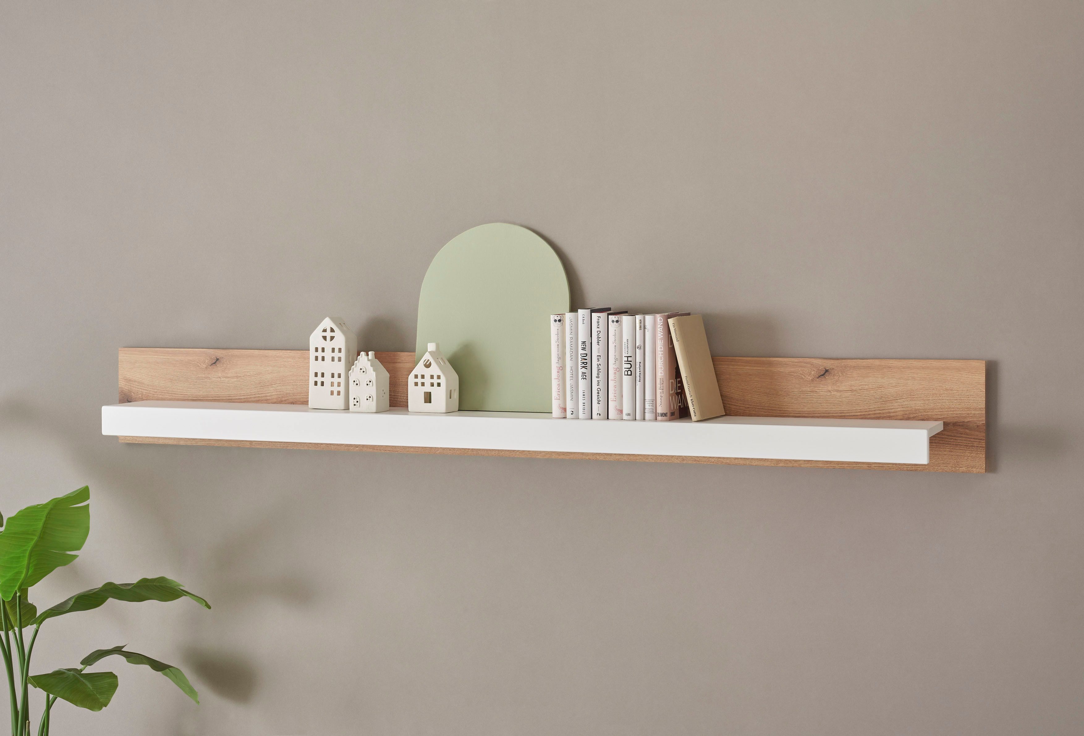 INOSIGN Wandmeubel Brixen, moderne opbouwwand, woonkamer set, eik Evoke decor met wit (set, 3-delig)