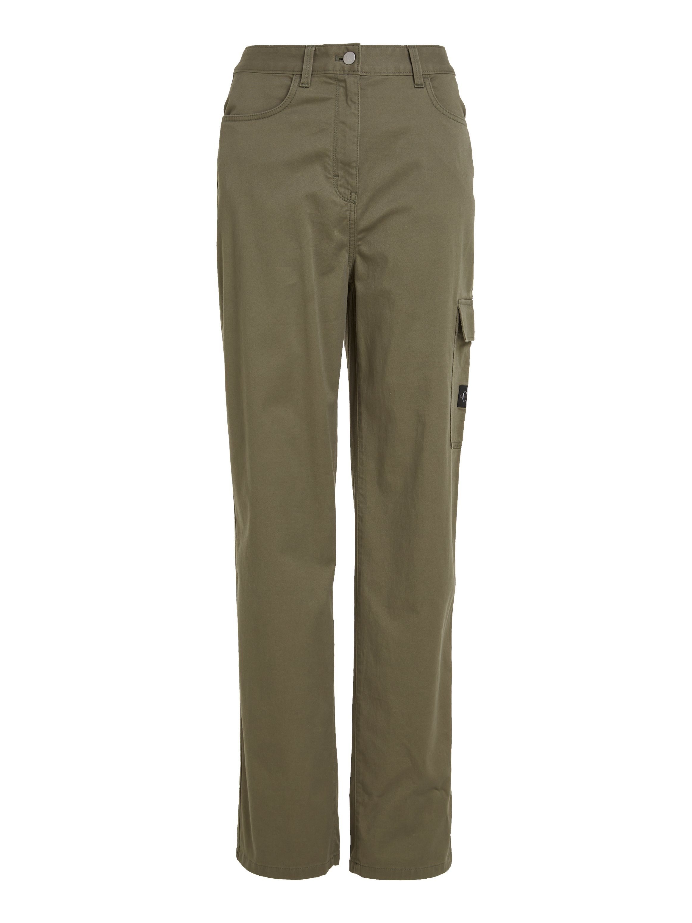 Calvin Klein Stretchbroek STRETCH TWILL HIGH RISE STRAIGHT