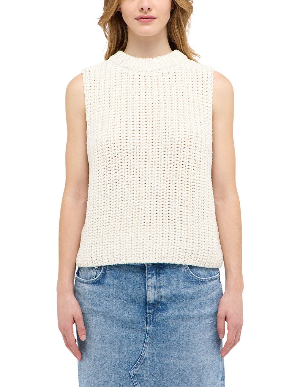 MUSTANG Shirt met V-hals Dames stijl Chloe