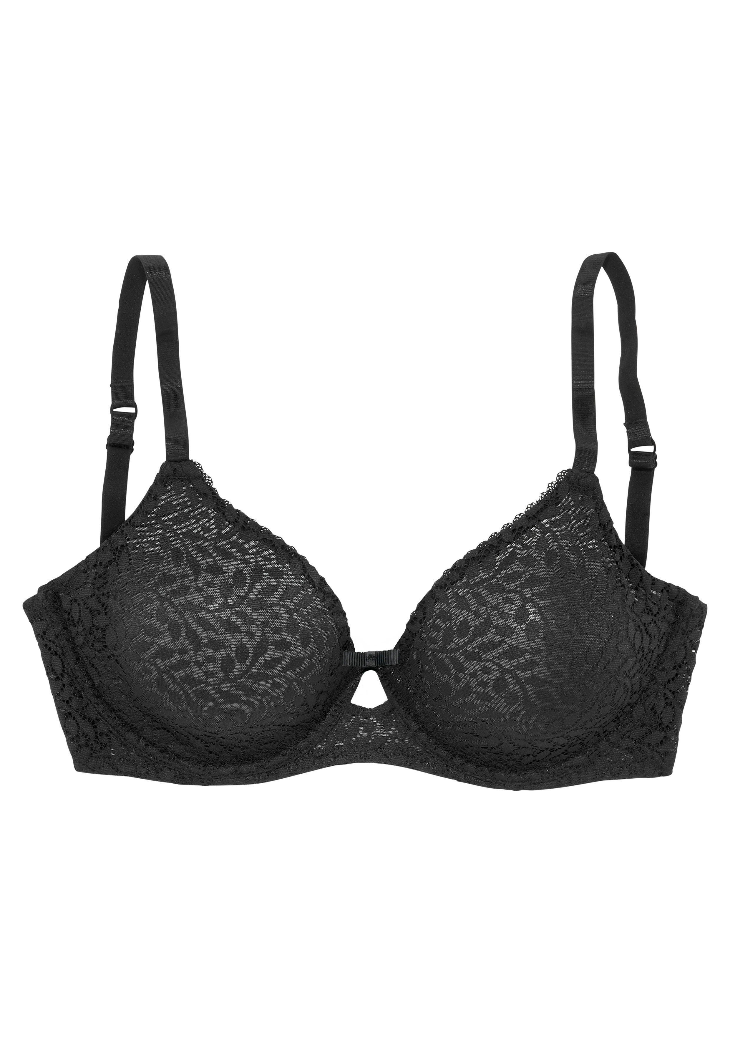 Nuance Minimizer-bh met beugel van licht transparante kant, lingerie
