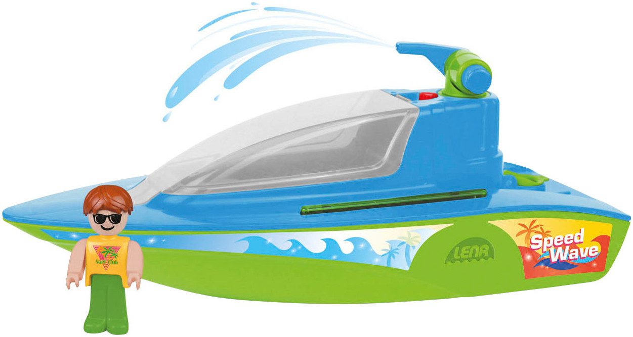 Lena® Speelgoed-boot Boazz sportboot inclusief speelfiguur, made in europe