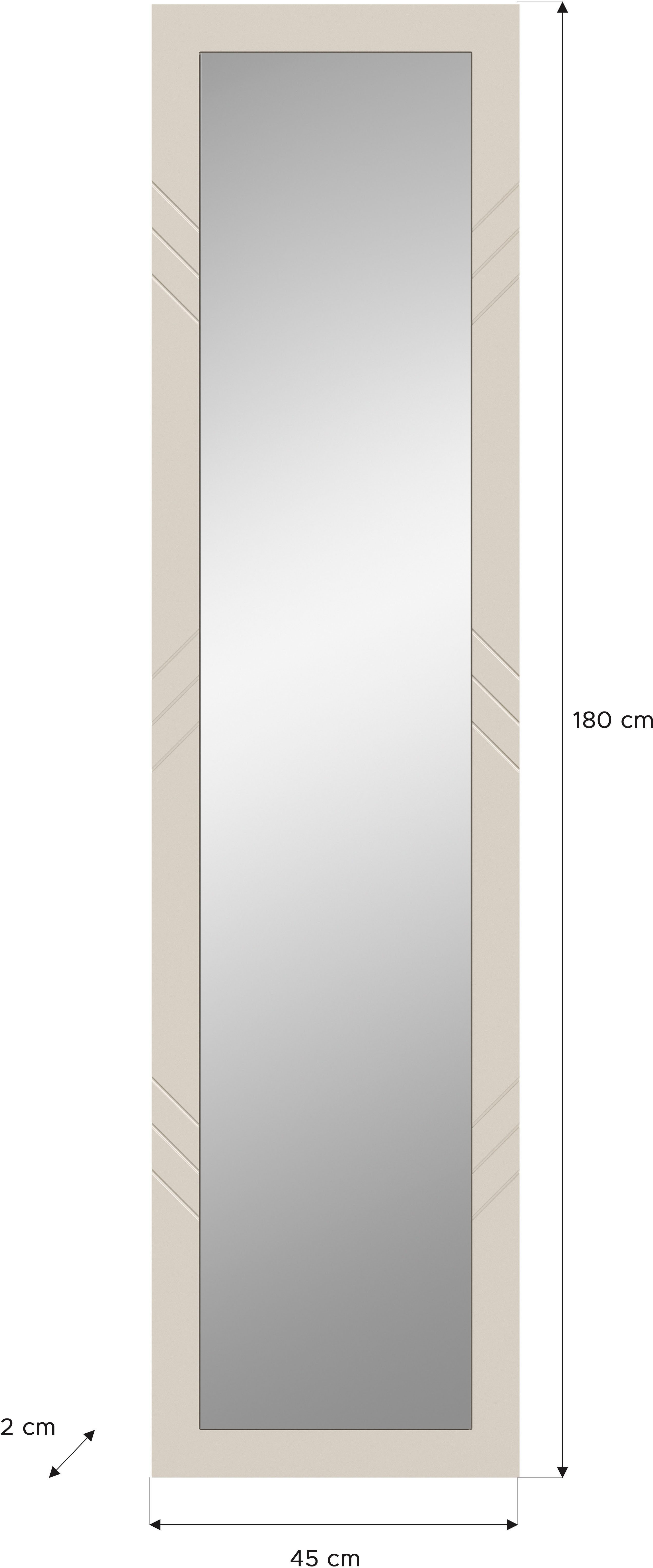 INOSIGN Wandspiegel Mento, Hoogte 140 cm, doorlopende lijst met ornamentfrezing grote spiegeloppervlakte, garderobespiegel, gangspiegel, halspiegel