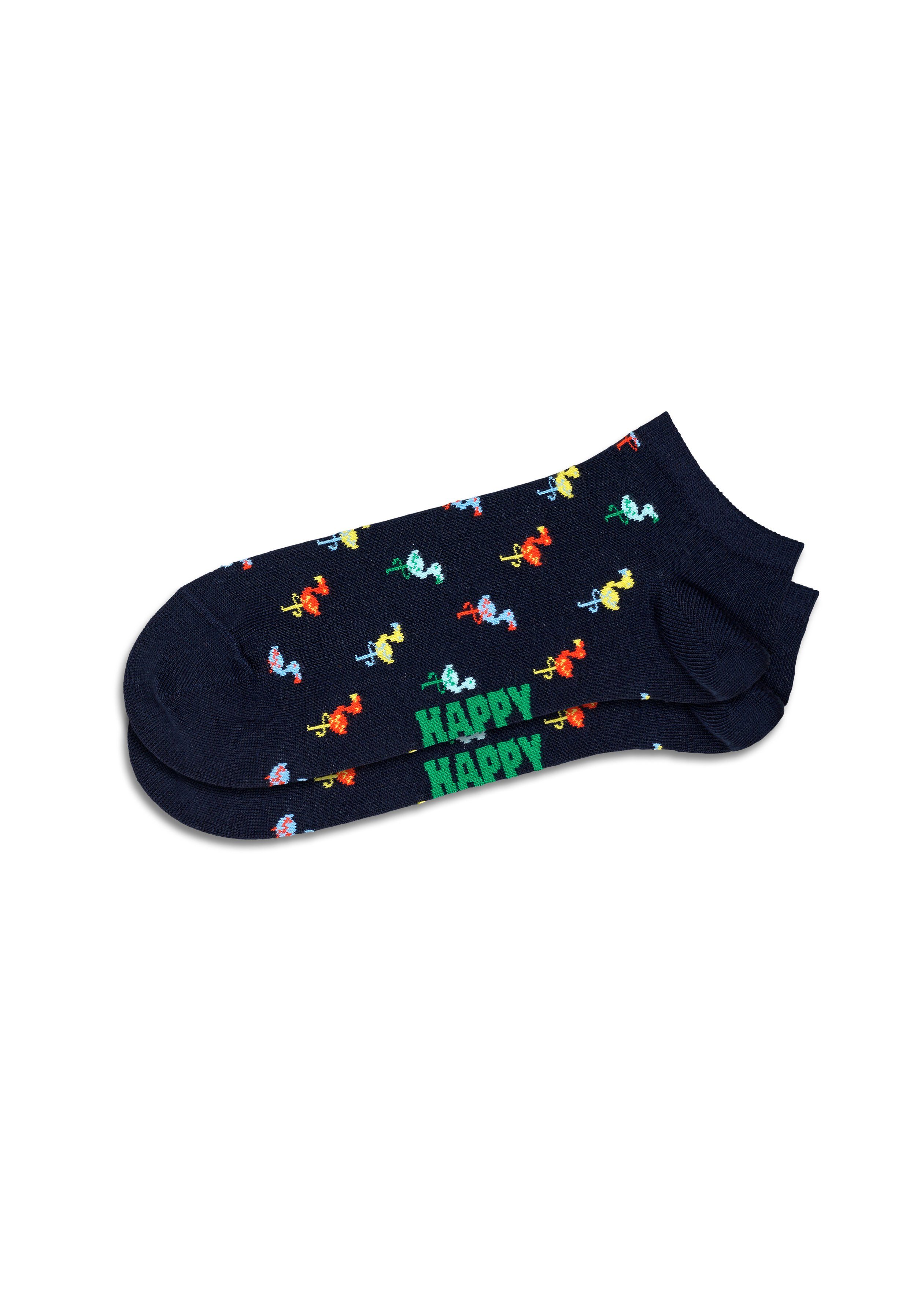 Happy Socks Sneakersokken met kleurrijke motieven (set)