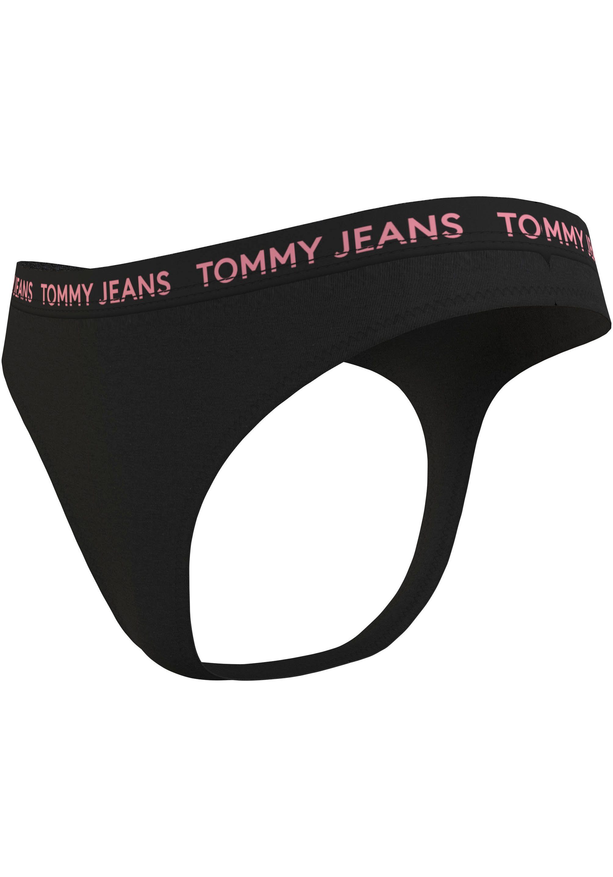 Tommy Hilfiger Underwear String 3P HIGH RISE THONG met elastische logo-band (Set van 3)