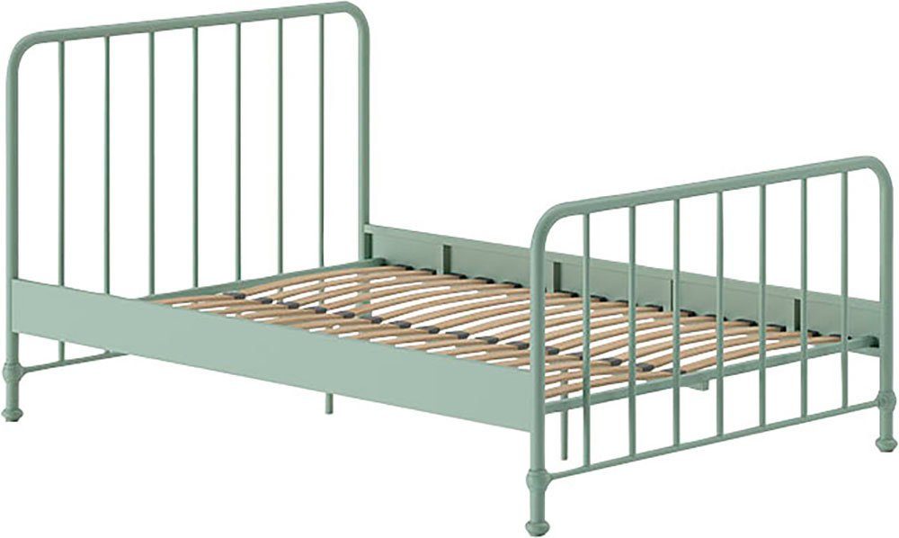 Vipack Metalen ledikant Bronxx, stevig gebouwd, strakke look in tijdloos ontwerp incl. lattenbodem, middenbalk en voetsteun onder het ligvlak