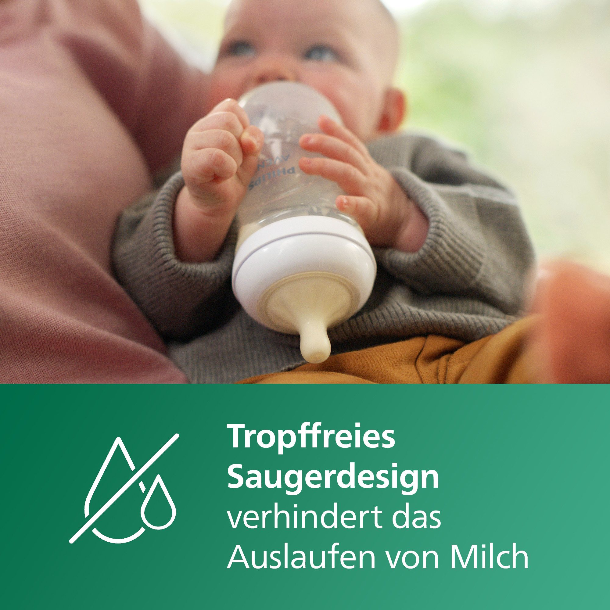 Philips AVENT Babyfles Natural Response SCY933/02 2 stuks, 240 ml, glas, vanaf de 1e maand