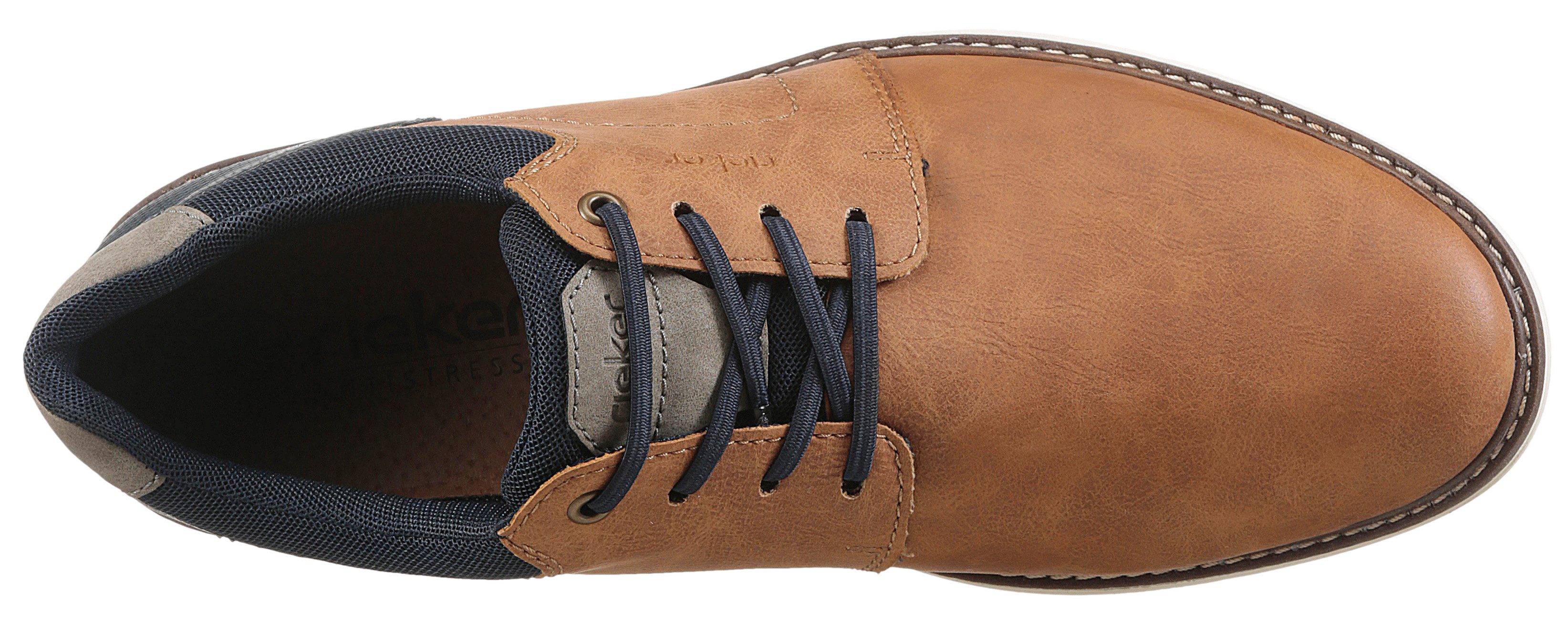 Rieker Slip-on sneakers Instapschoen, lage schoen, sneaker met elastiek voor gemakkelijke instap