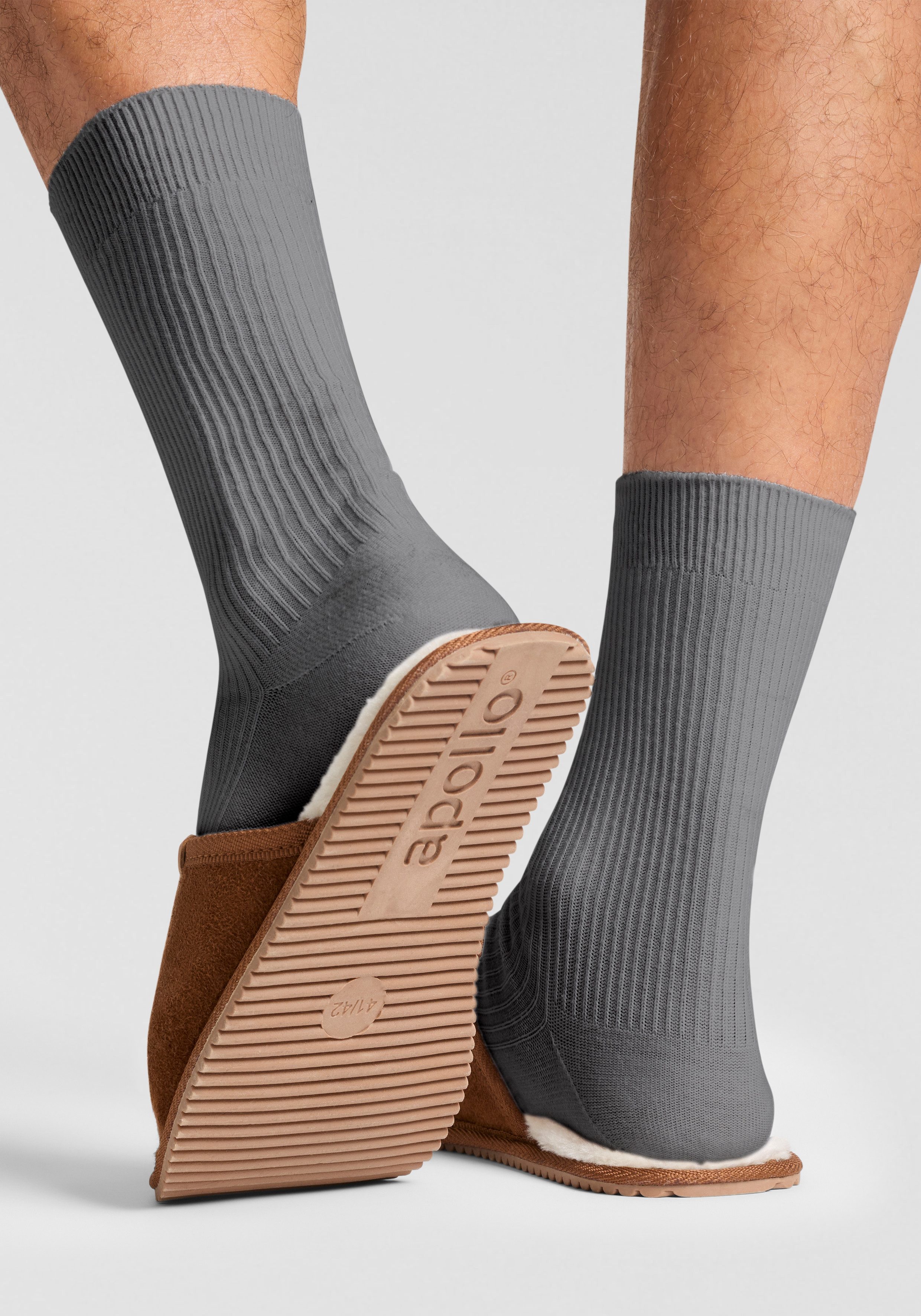 Apollo Pantoffels Heren Schoenen Bruin