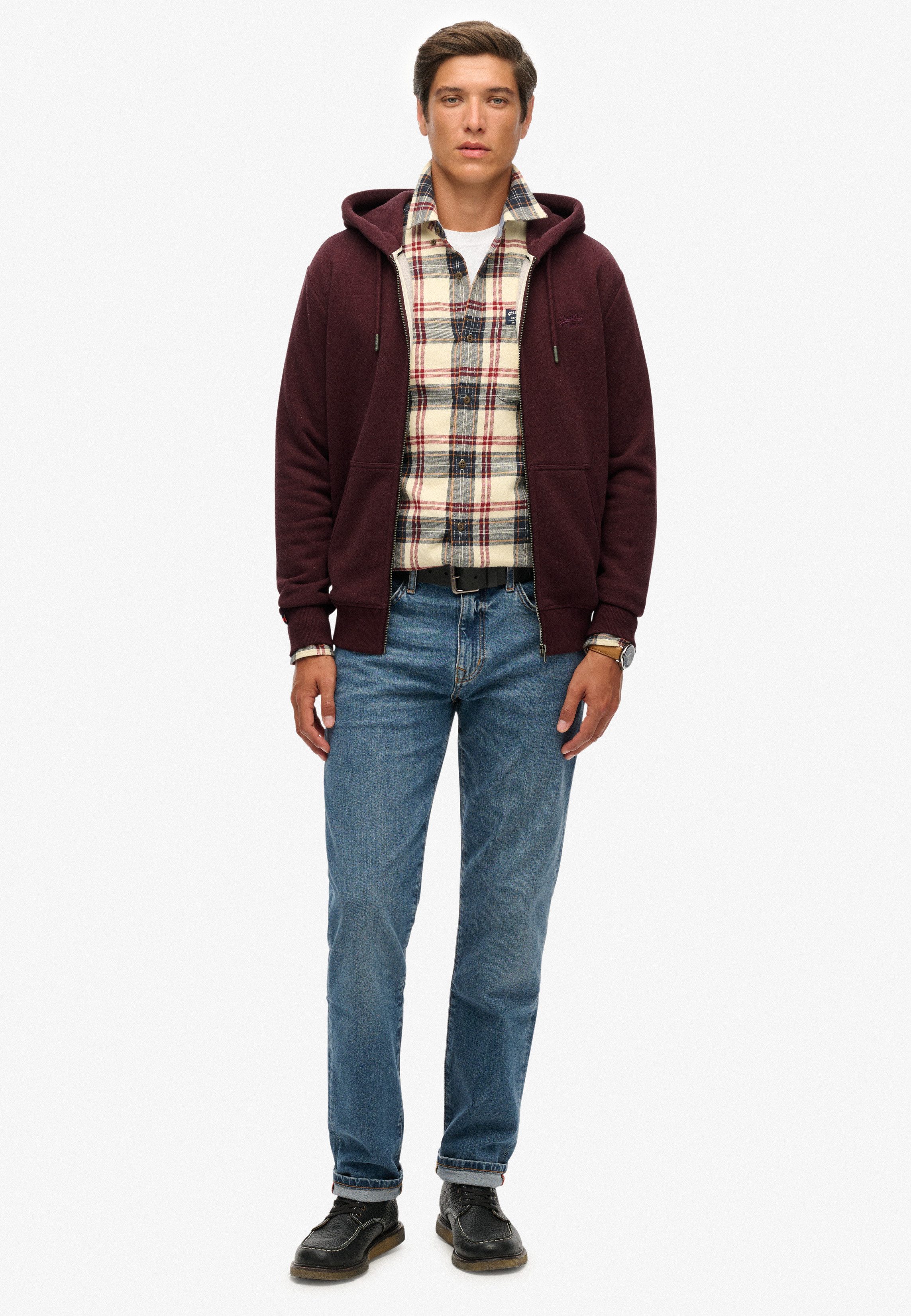 Superdry Capuchonsweatvest ESSENTIAL LOGO ZIP HOODIE HB