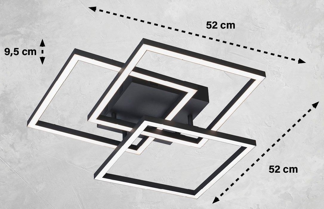 Honsel Leuchten Plafondlamp Seth duurzame led, dimbaar (1 stuk)