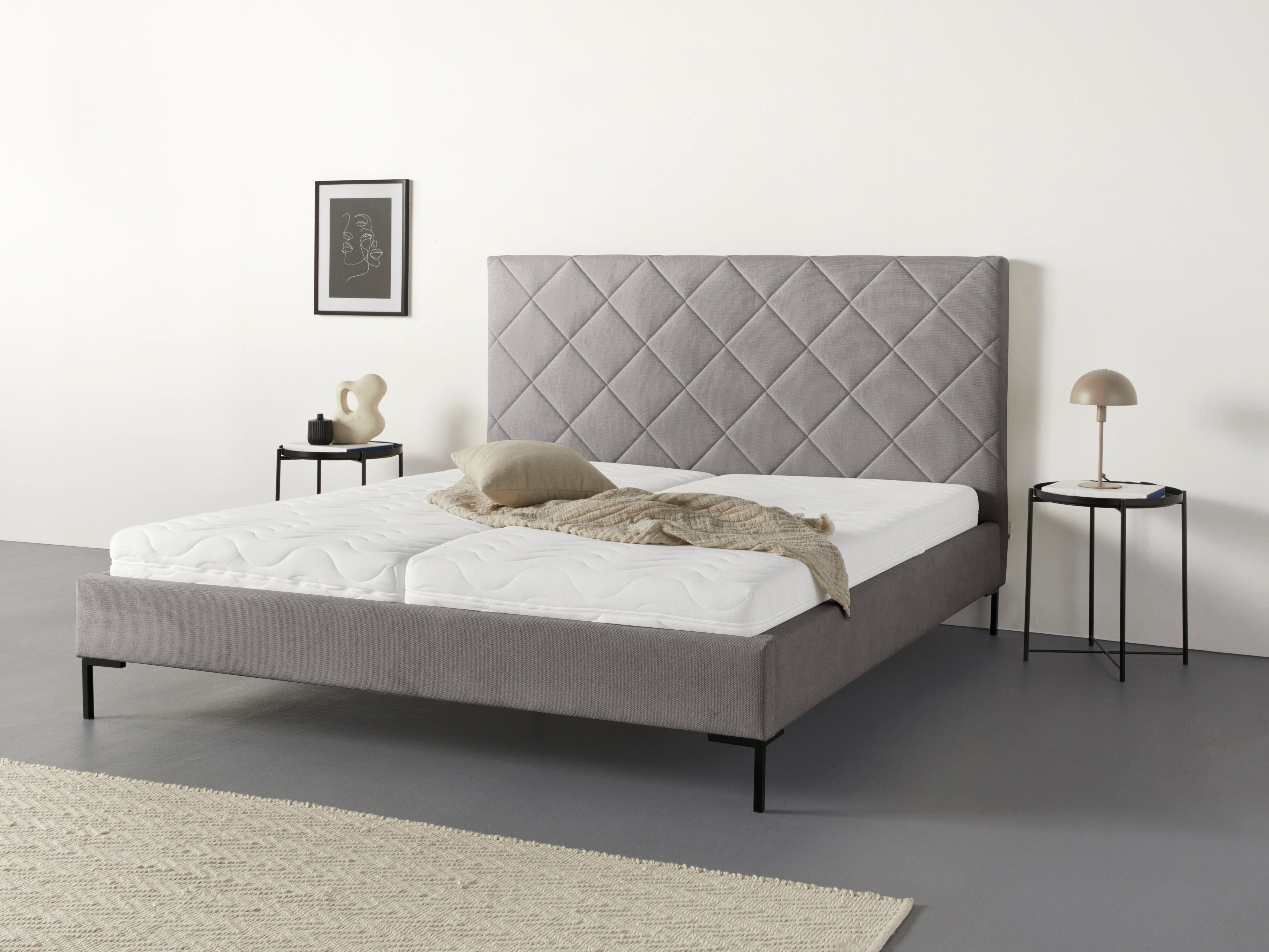 Guido Maria Kretschmer Home&Living Gestoffeerd bed CHARLOTT Modern bekleed bed met of zonder lattenbodem