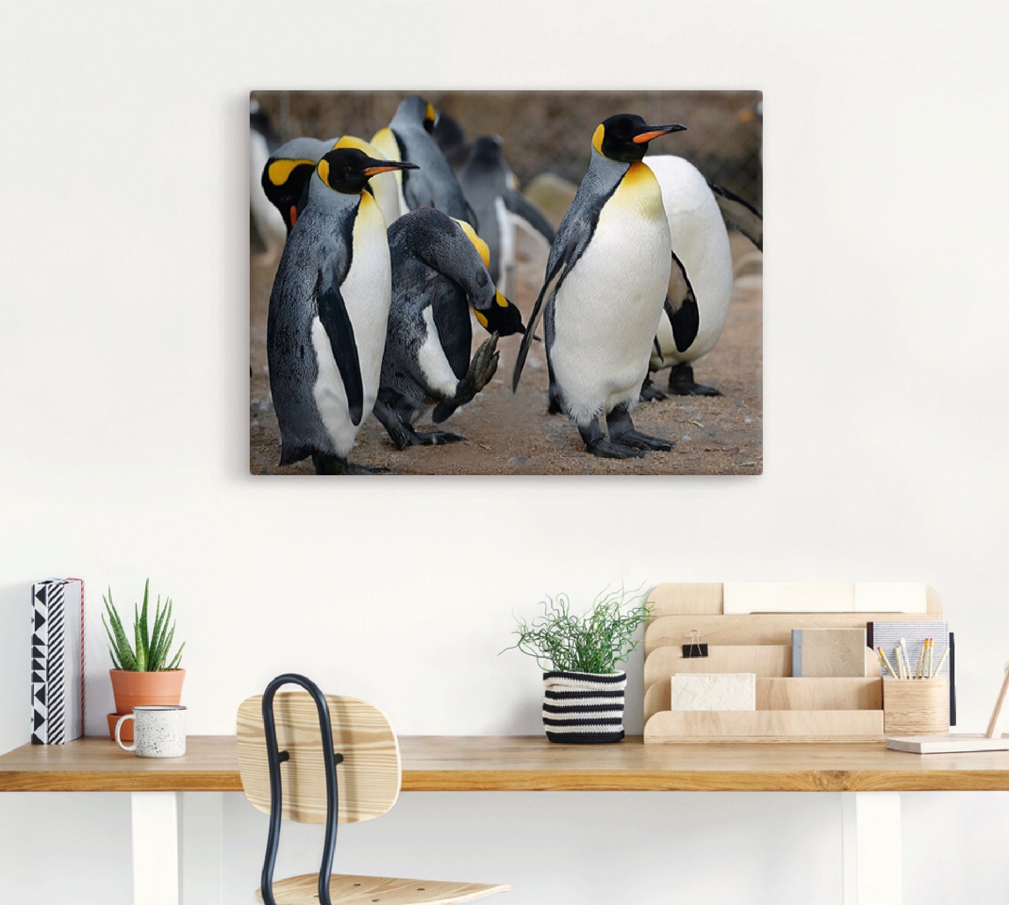 Artland Artprint Koningspinguïn als artprint op linnen, muursticker in verschillende maten