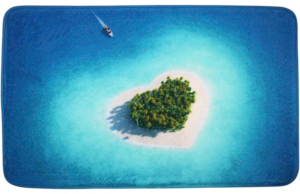 Sanilo Set badkameraccessoires Dream Island bestaand uit toiletzitting, badmat en wastafelplug (complete set, 3-delig)