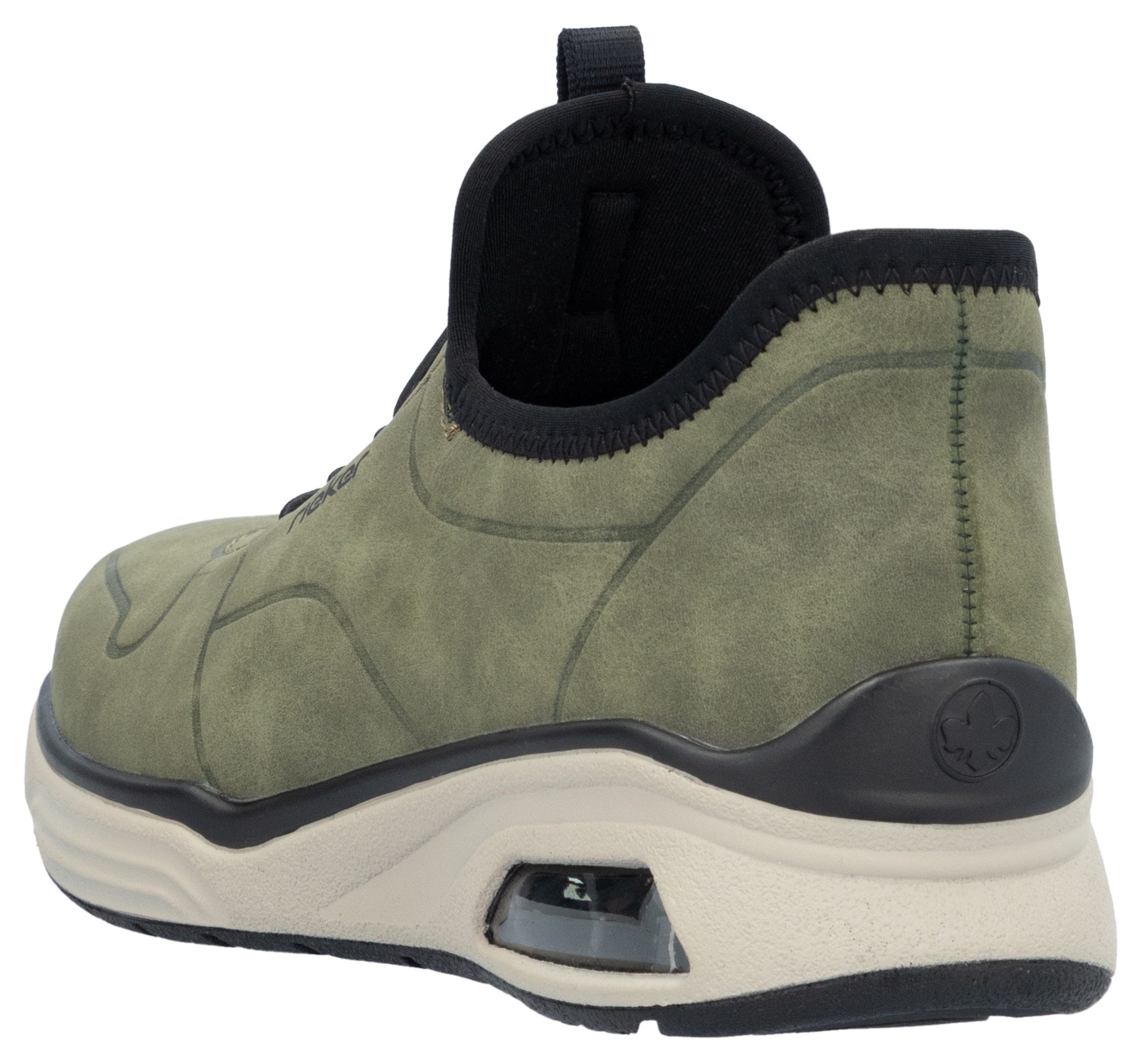 Rieker Slip-on sneakers , instapschoen, lage schoen, vrijetijdsschoen met elastische instap