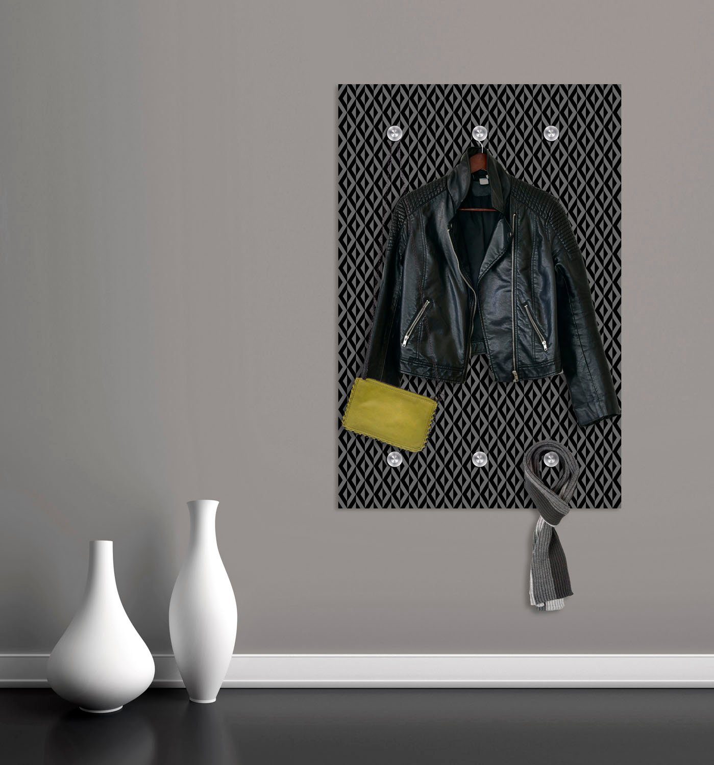 queence Kapstok Motief met 6 haken, 80 x 120 cm