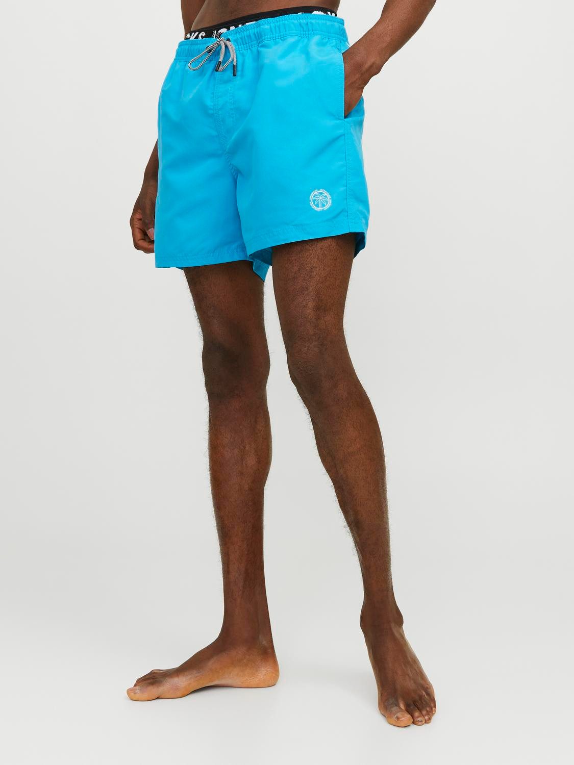 JACK & JONES PANTS STUDIO zwemshort JPSTFIJI lichtblauw