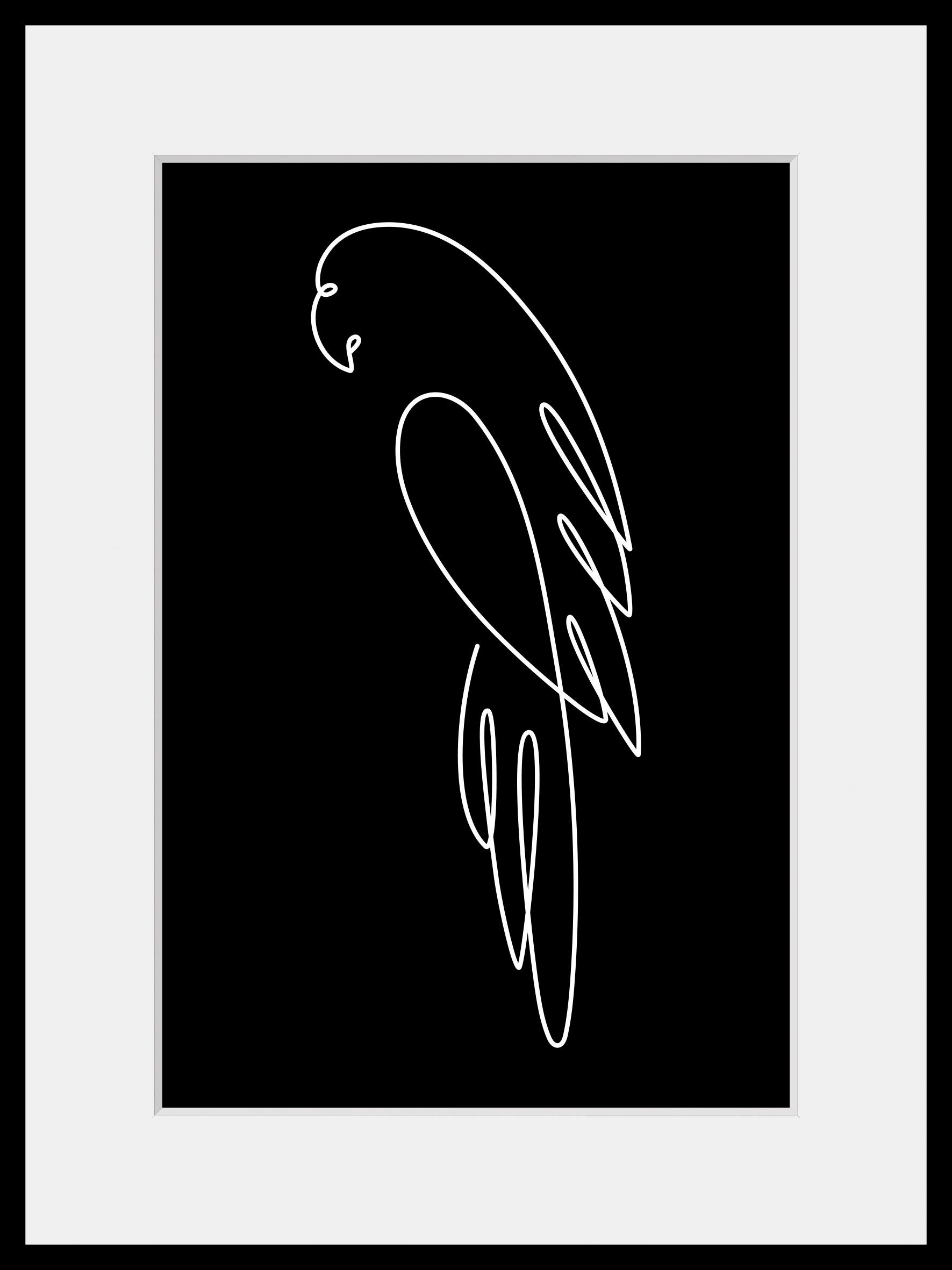 queence Wanddecoratie Coco HD premium posterdruk incl. houten lijst (1 stuk)