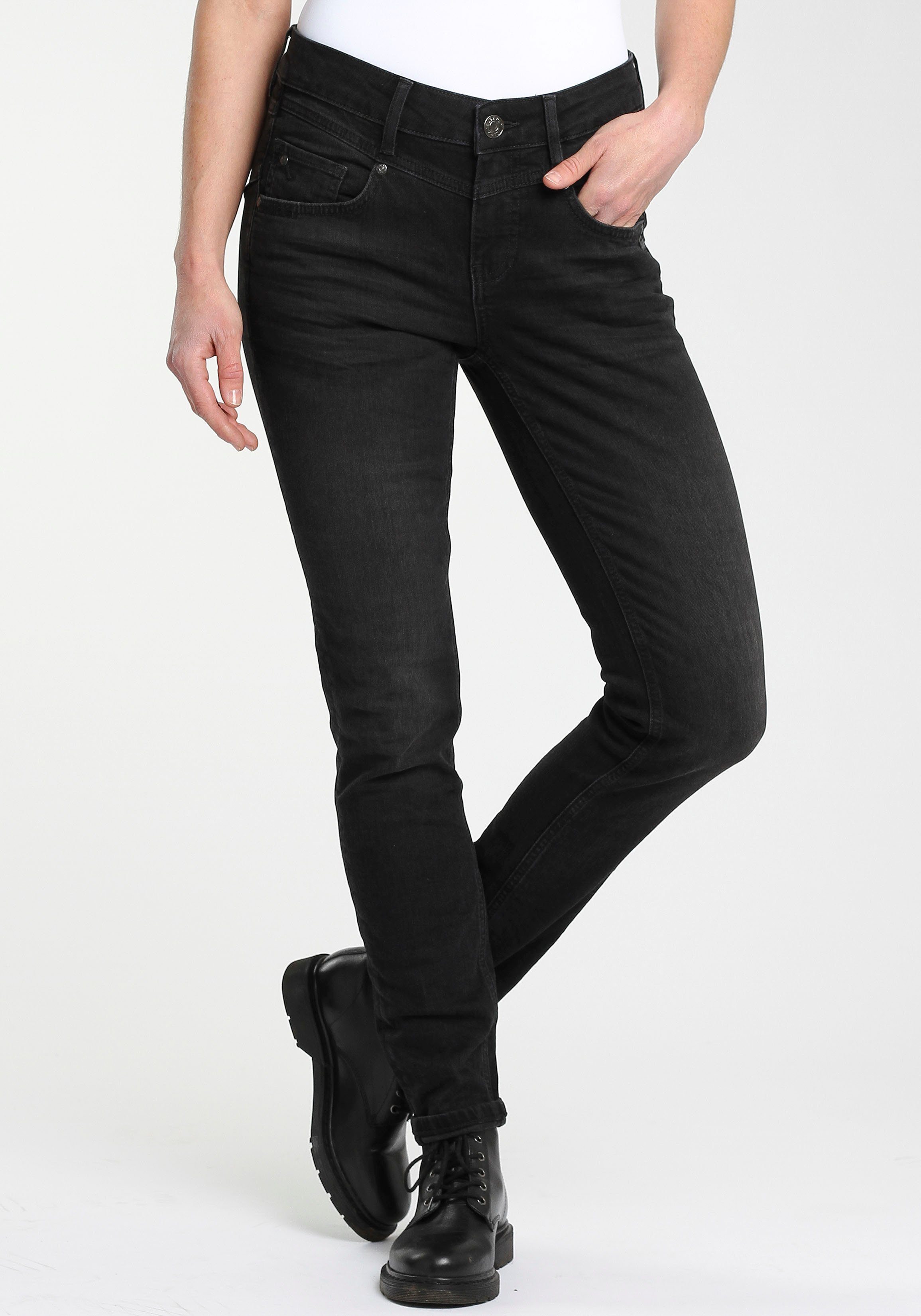 GANG Skinny fit jeans 94MARISSA met modieuze v-pas voor & achter