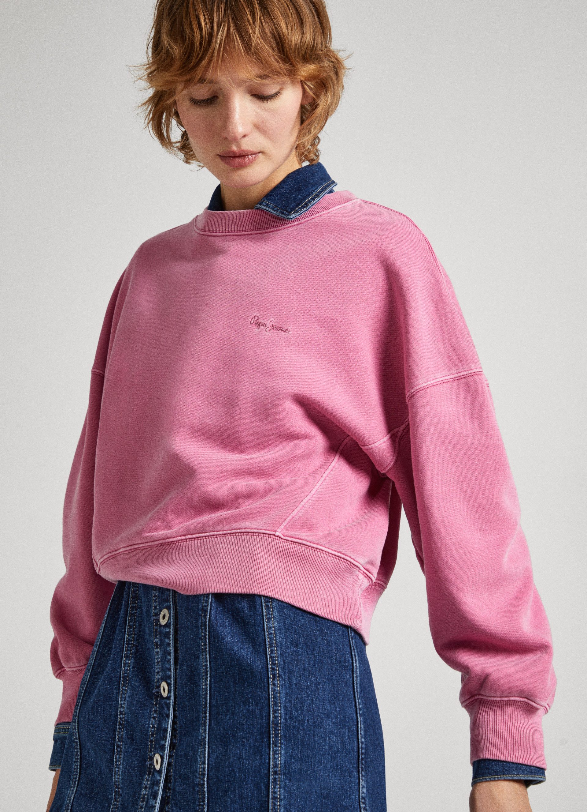 Pepe Jeans Sweatshirt LYNETTE in gewassen look