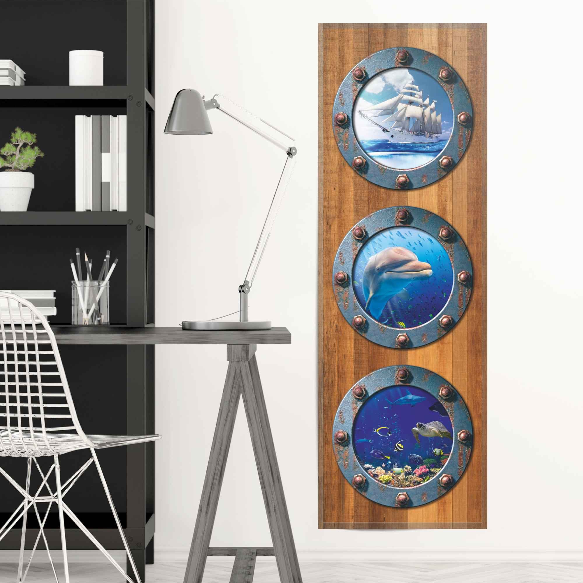 Reinders! Poster Bull's eye onderwaterwereld - Mer - vissen - dromen