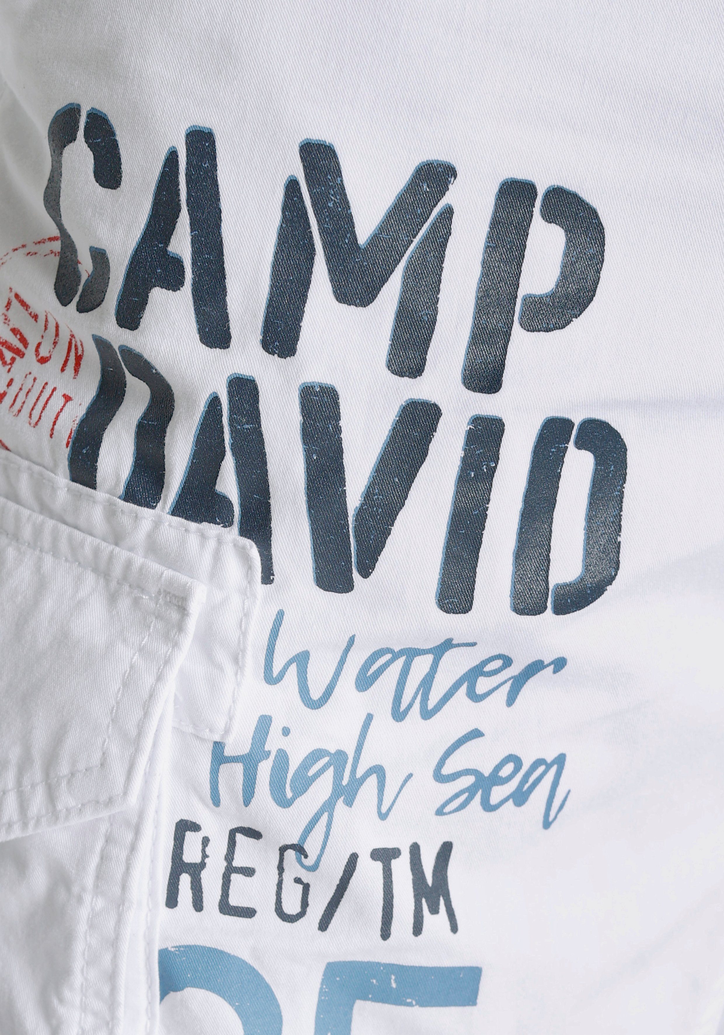 CAMP DAVID Skaterbermuda met cargozakken