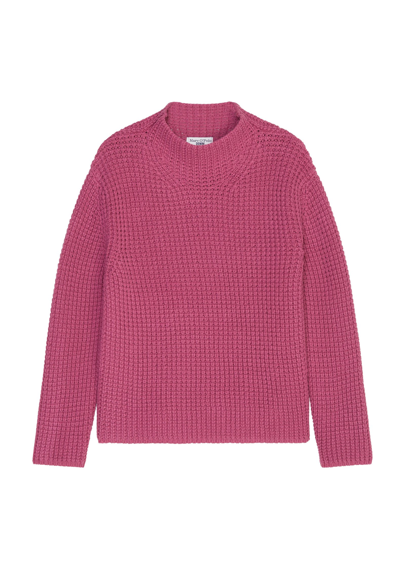 Marc O'Polo DENIM Trui met staande kraag met trendy breipatroon