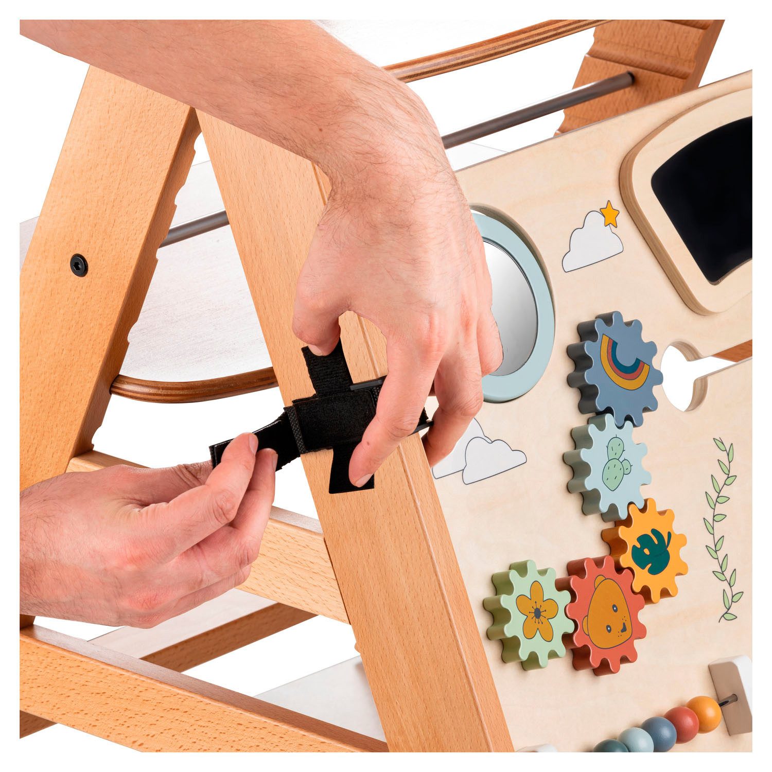 Hauck Motoriekbord Highchair Play Board FSC® - beschermt bossen wereldwijd, voor hoge stoelen Alpha+, Beta+, Arketa