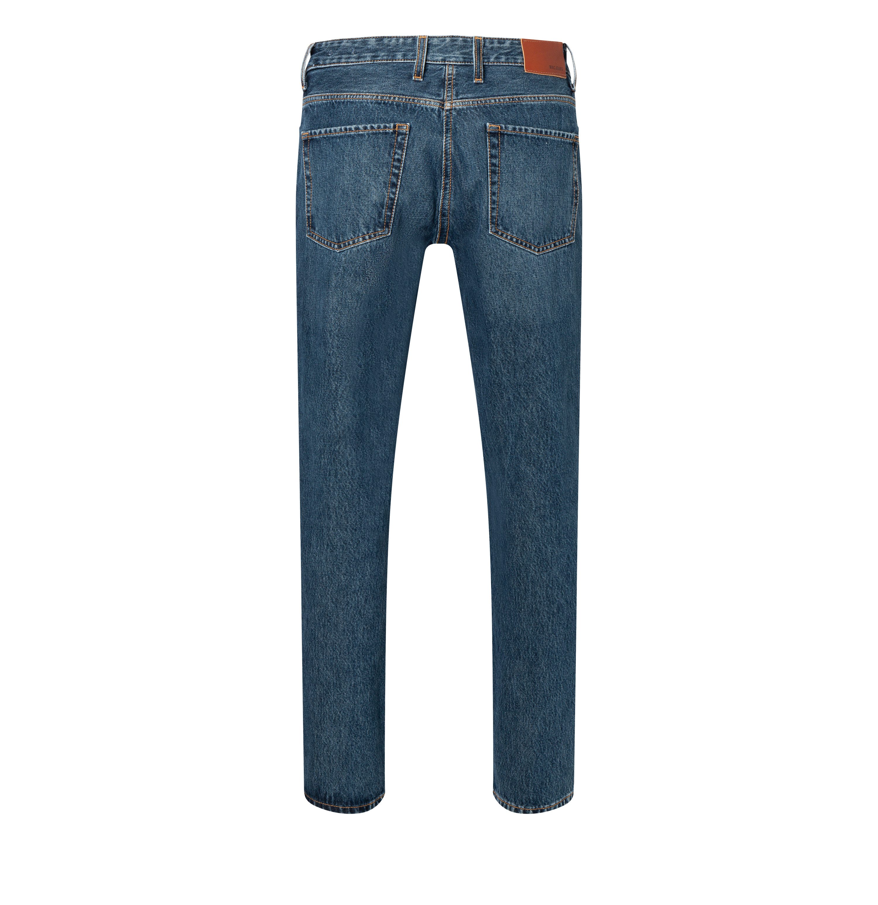 MAC 5-pocket jeans Rick met contrasterende stiksels