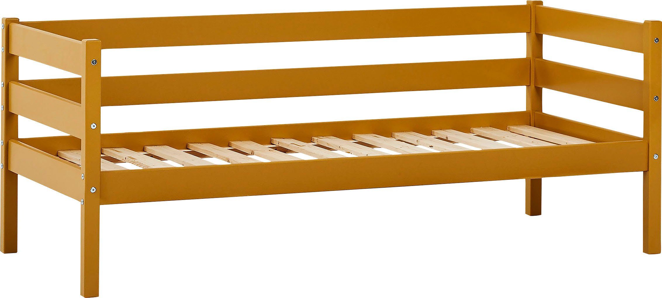 Hoppekids 1-persoonsledikant ECO Comfort kinderbed, massief grenenhout, tienerbed inclusief lattenbodem (set)