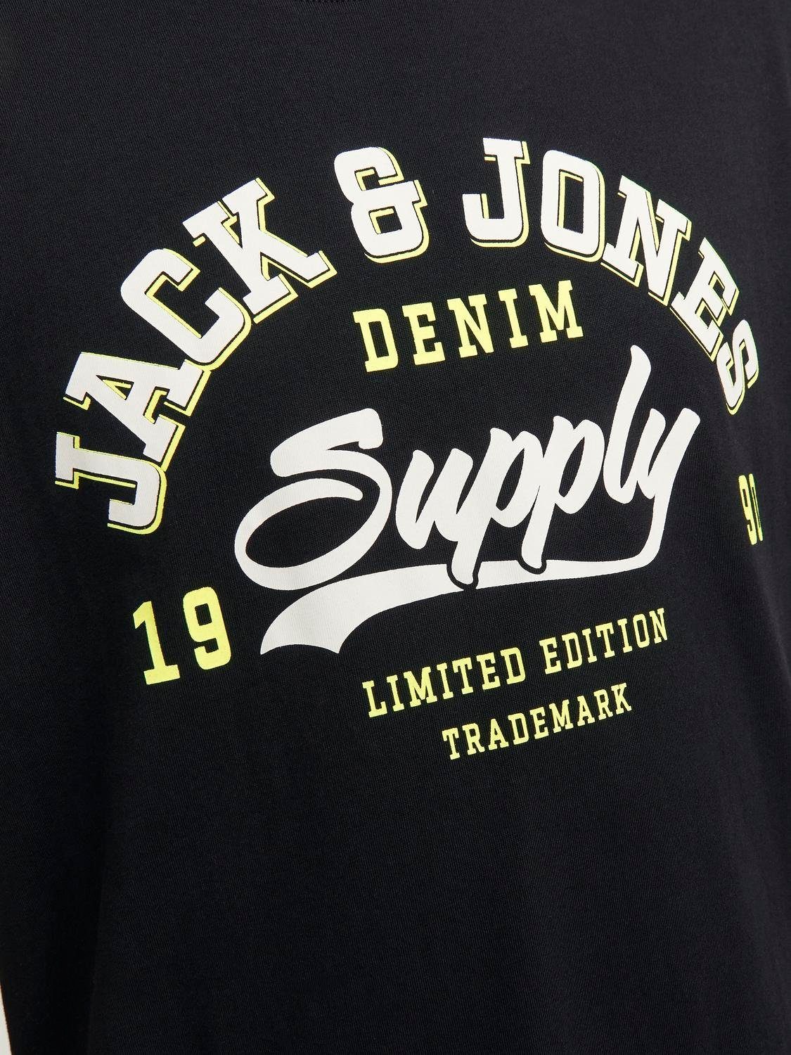 Jack & Jones Shirt met ronde hals JJELOGO TEE SS O-NECK 2 COL SS24 SN