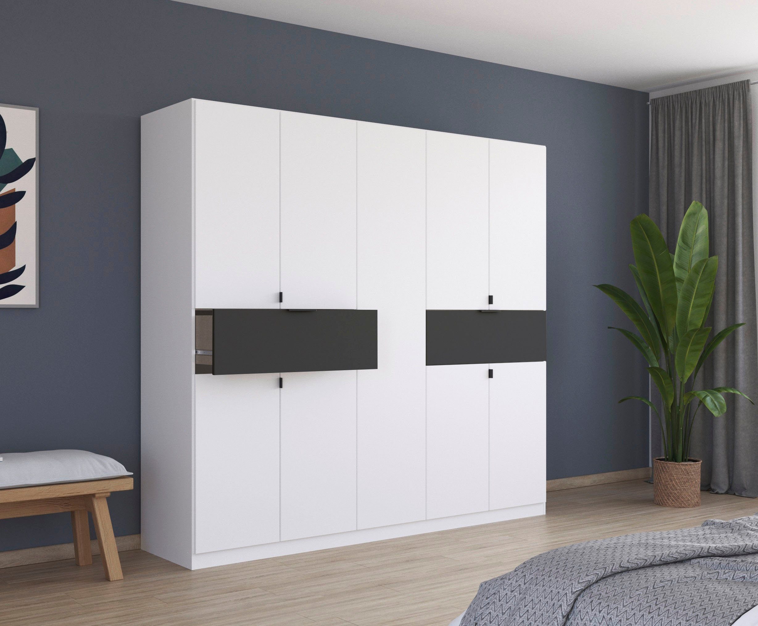 rauch Draaideurkast Kledingkast kast garderobe waskast TICAO met 2 ruime lades, veel opbergruimte made in germany