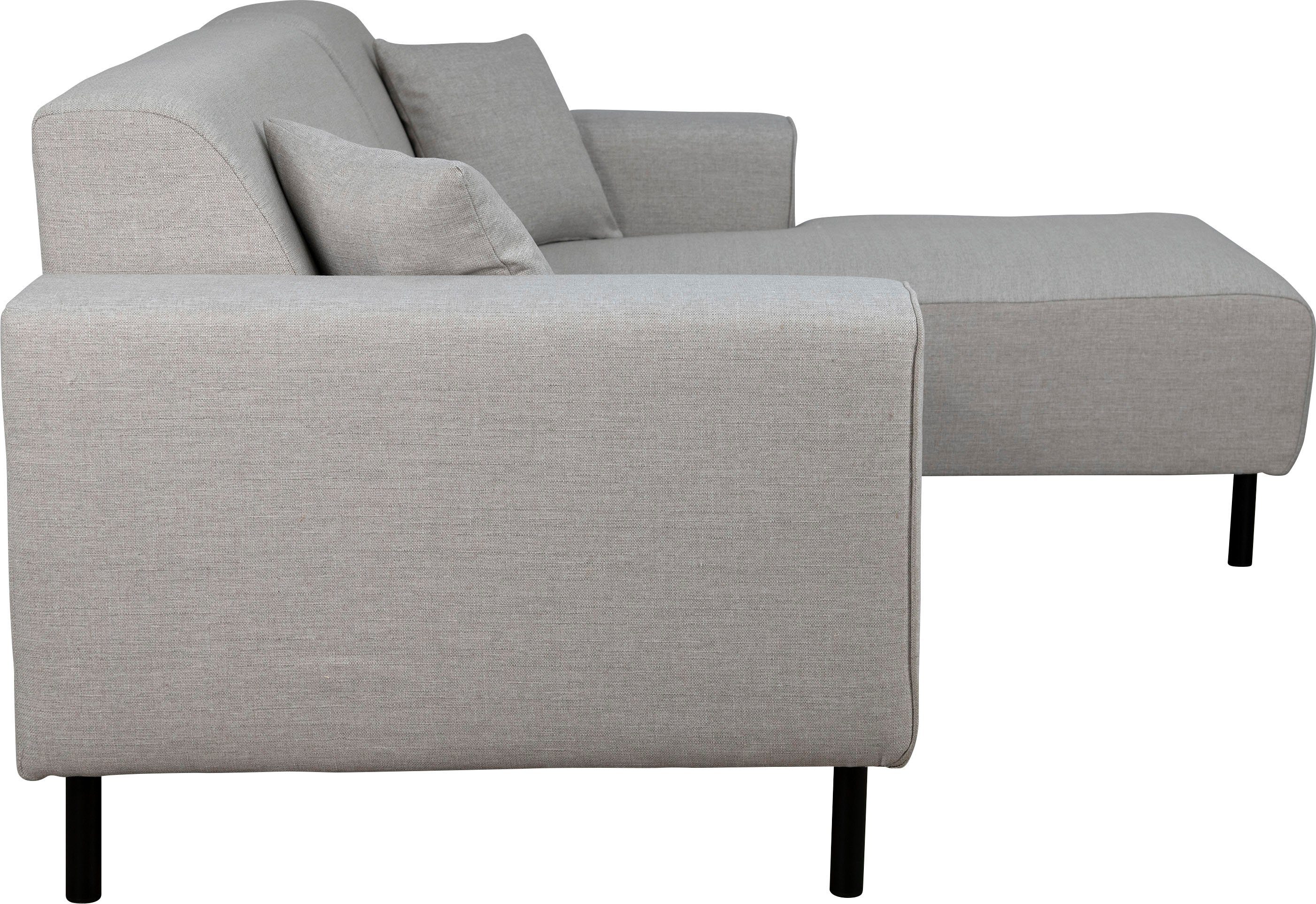 Home affaire Hoekbank ARROS L-vorm met golfondersteuning, afmetingen B/D/H: 235/163/81 cm incl. sierkussens, met recamiere rechts/links bestelbaar, ook in cord