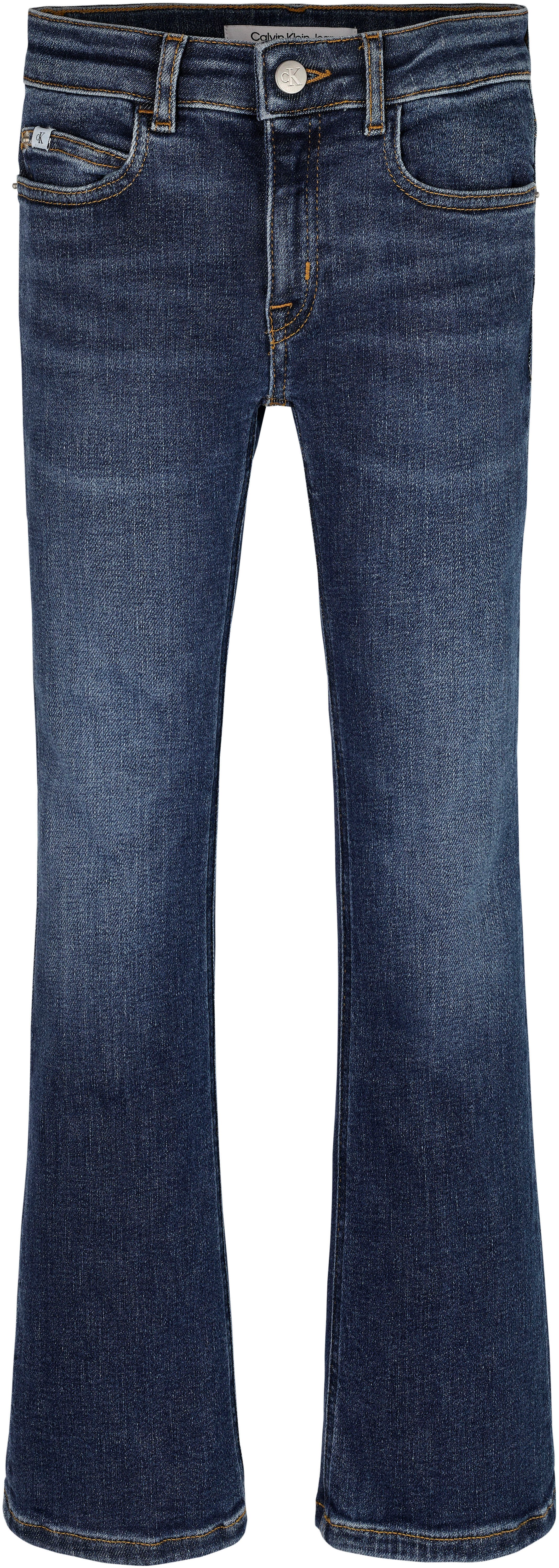 Calvin Klein Wijd uitlopende jeans MR FLARE DARK BLUE DENIM voor kinderen tot 16 jaar