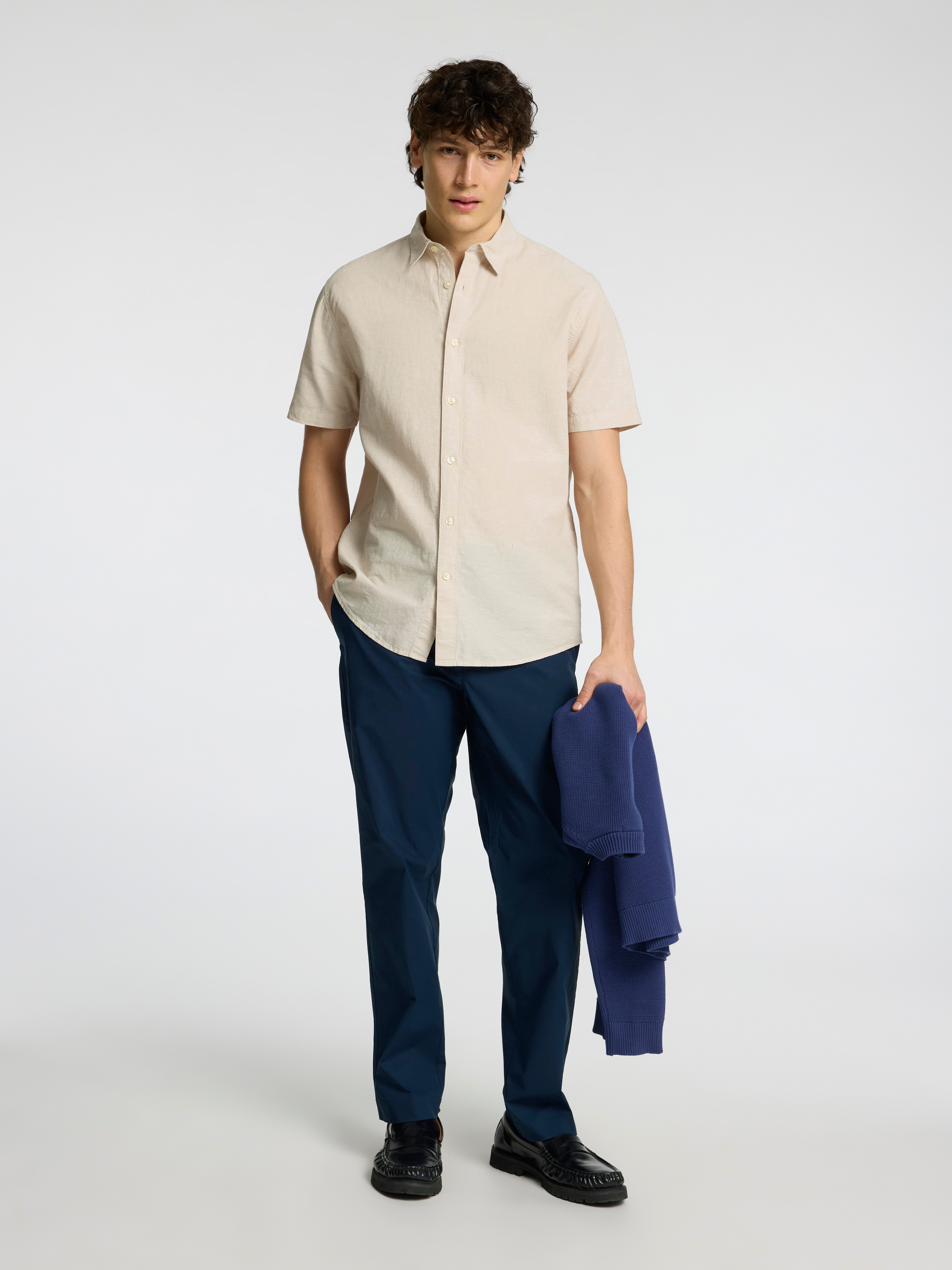 SELECTED HOMME Overhemd met korte mouwen SLHREG-SUN SHIRT SS NOOS