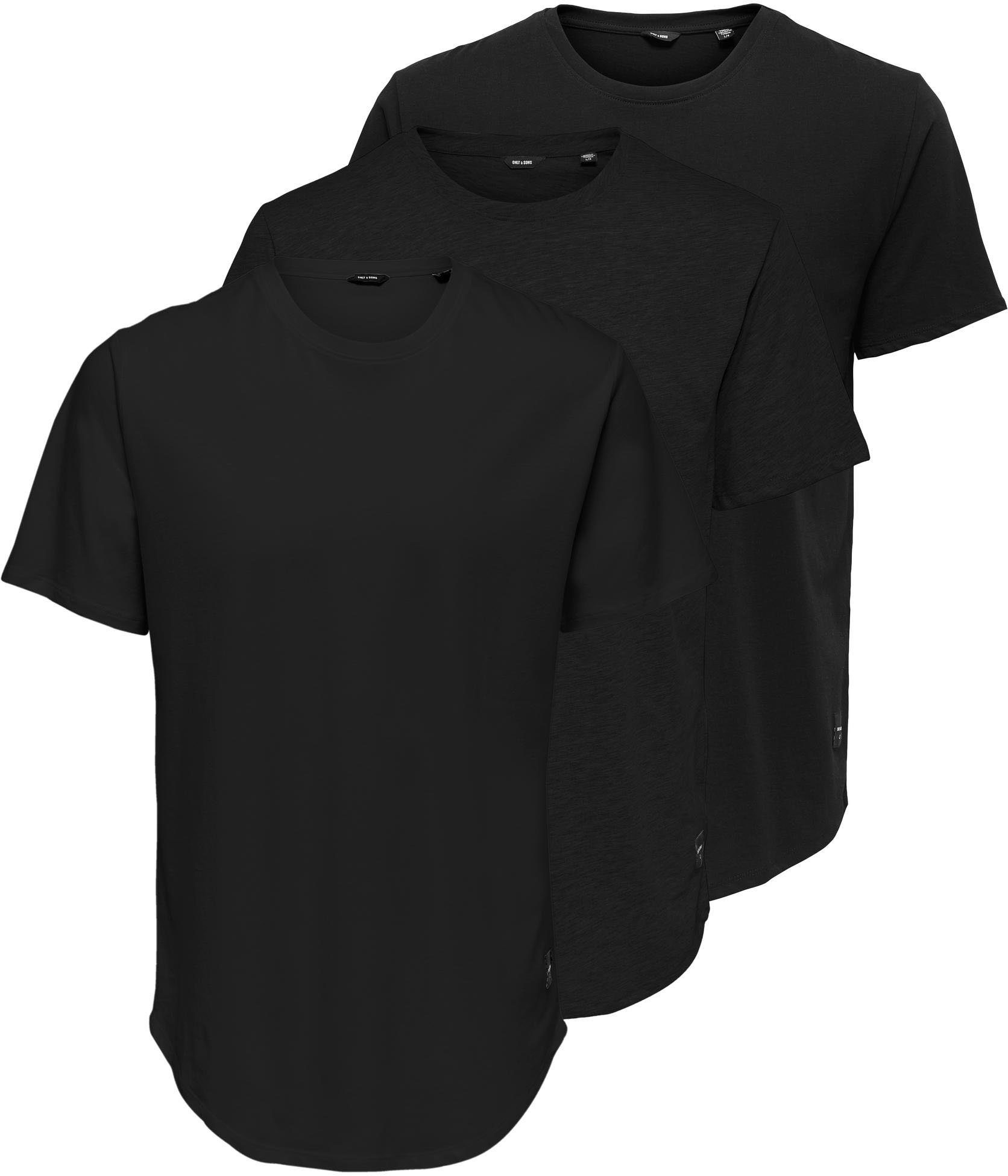 NU 20% KORTING: ONLY & SONS T-shirt (set, Set van 3)