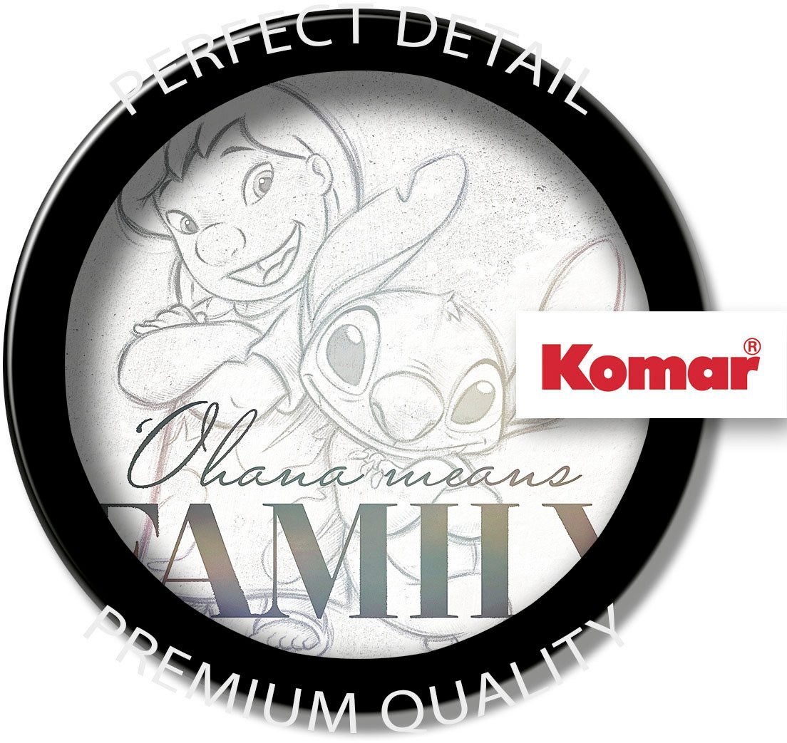 Komar Artprint op linnen Lilo & Stitch Family Goals - Afmeting 30 x 40 cm (1 stuk)