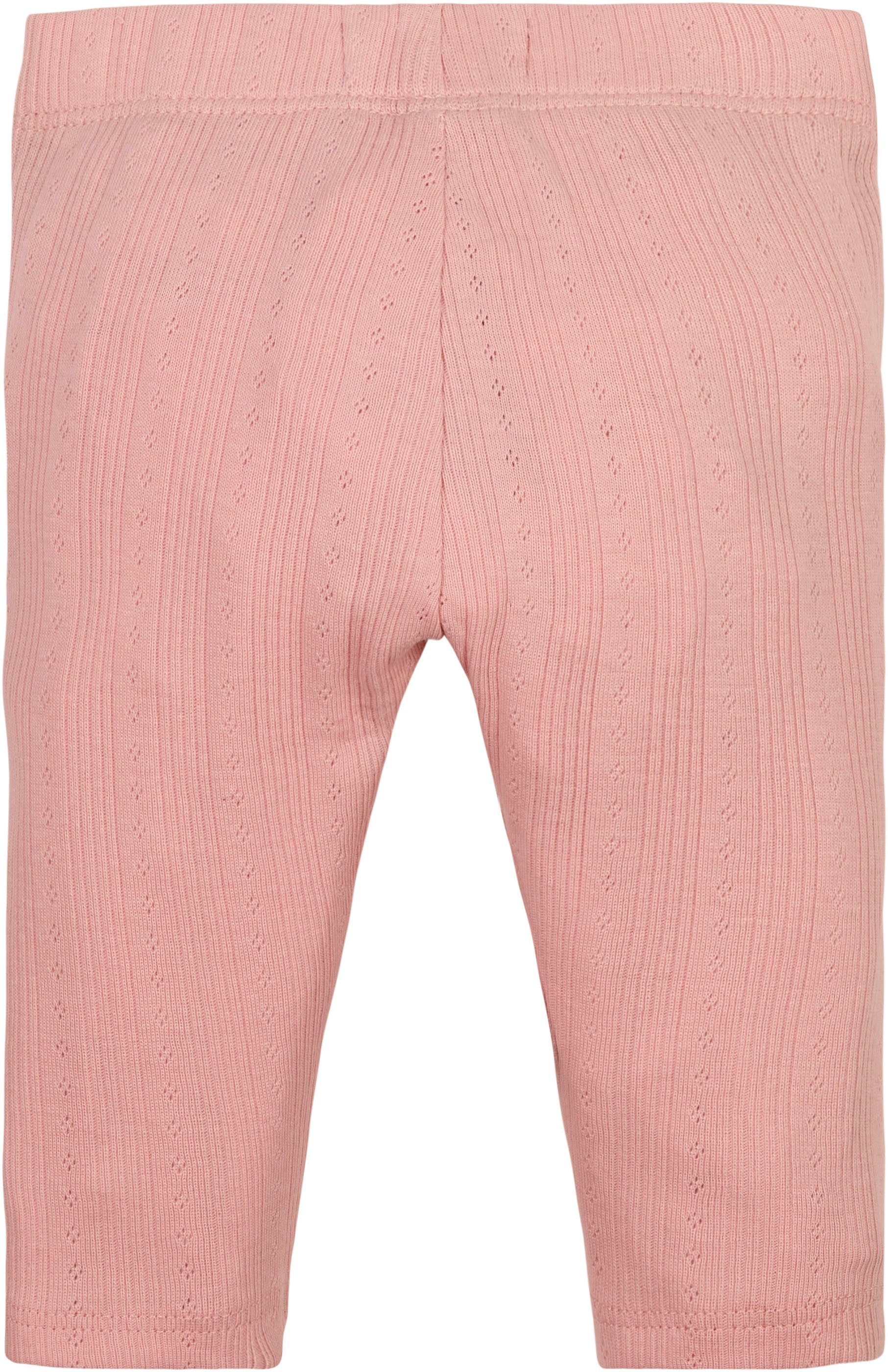 Tommy Hilfiger Legging FLOWER POINTELLE LEGGING Baby tot 2 jaar met logo-borduursel
