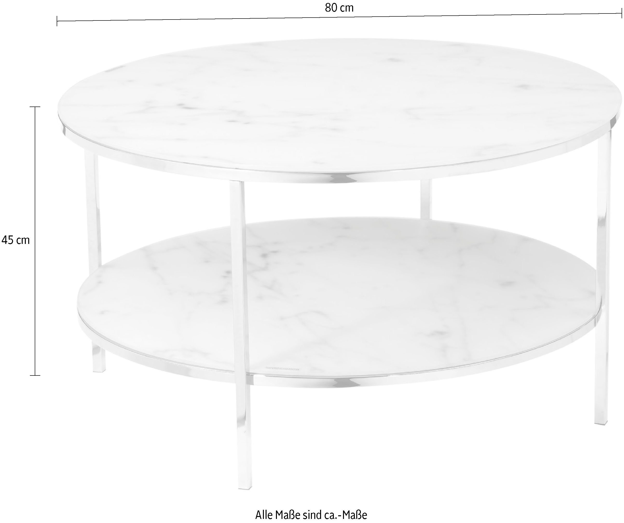 SalesFever Salontafel Tafelbladen in marmer-look