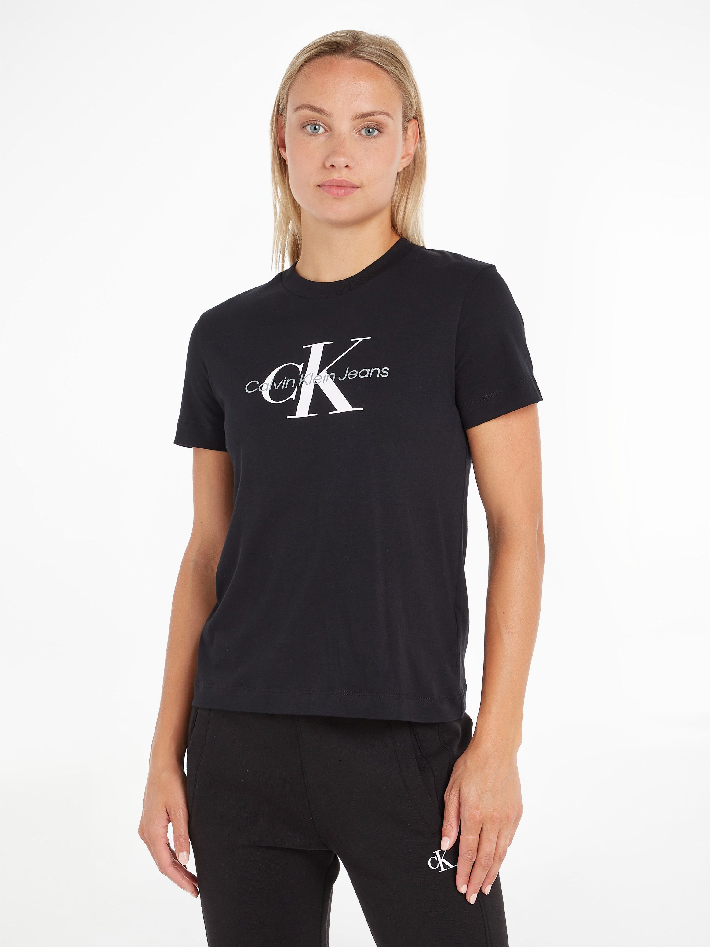 Calvin Klein Shirt met ronde hals CORE MONOGRAM REGULAR TEE met calvin klein jeans monogram (1-delig)