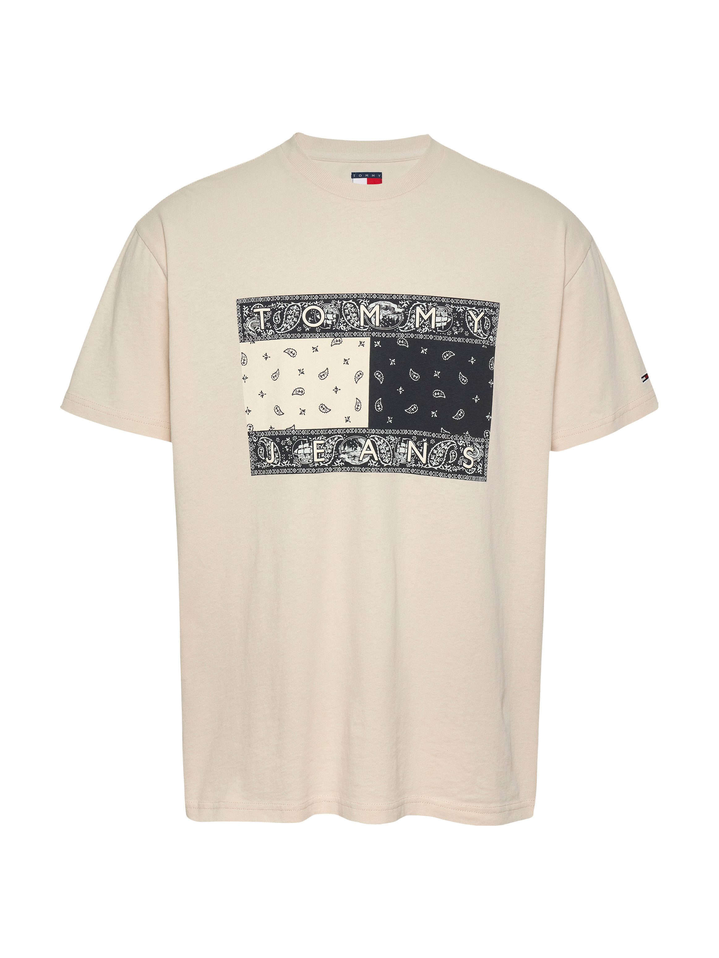 TOMMY JEANS T-shirt TJM RLX PAISLEY FLAG TEE EXT