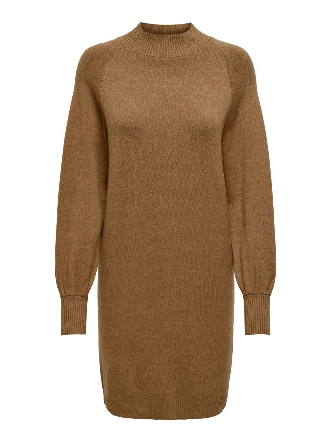 Only Gebreide jurk ONLFRIDA LIFE LS HIGHNECK DRESS CC KNT