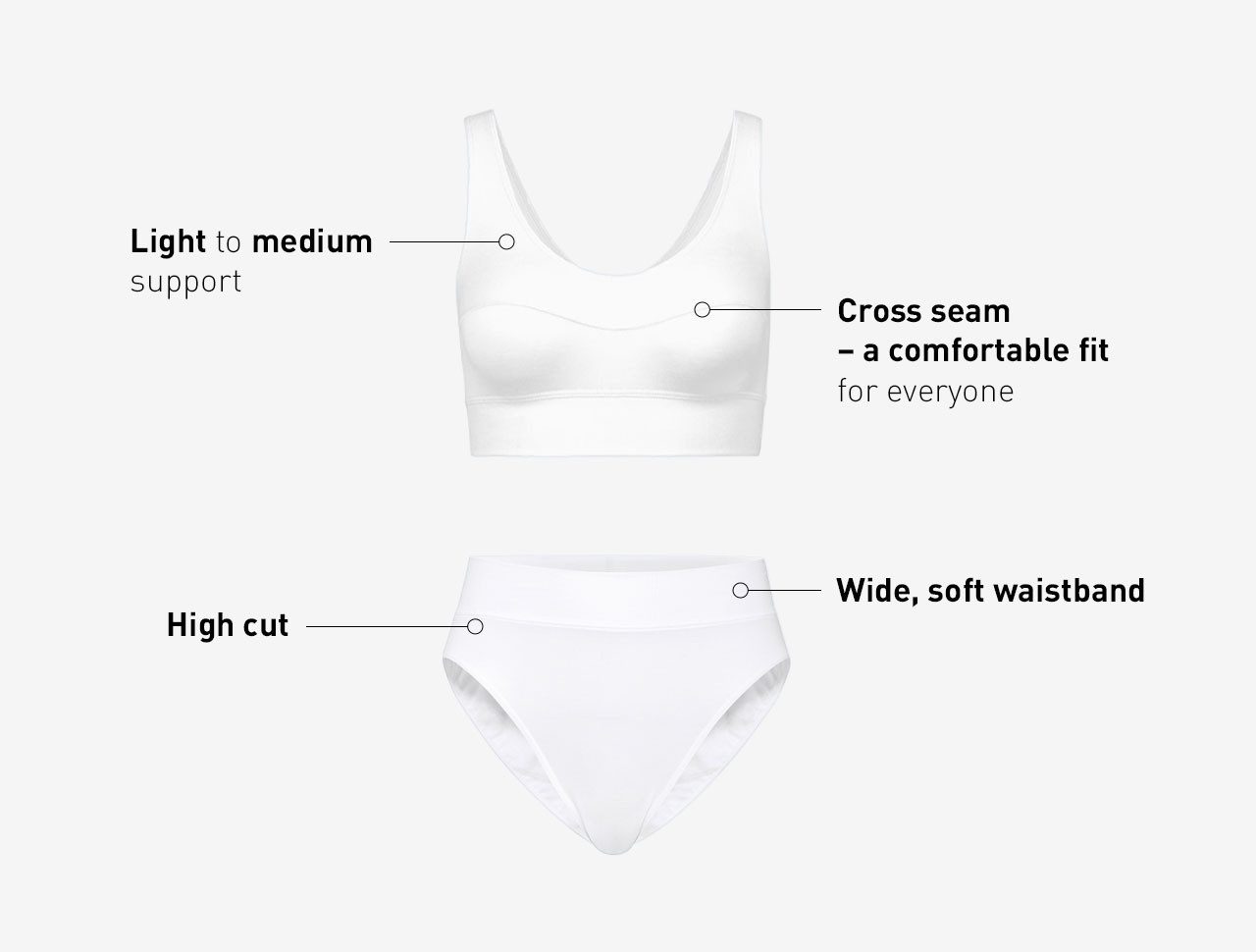 CALIDA Bustier Elastic met vormvaste en duurzame eigenschappen