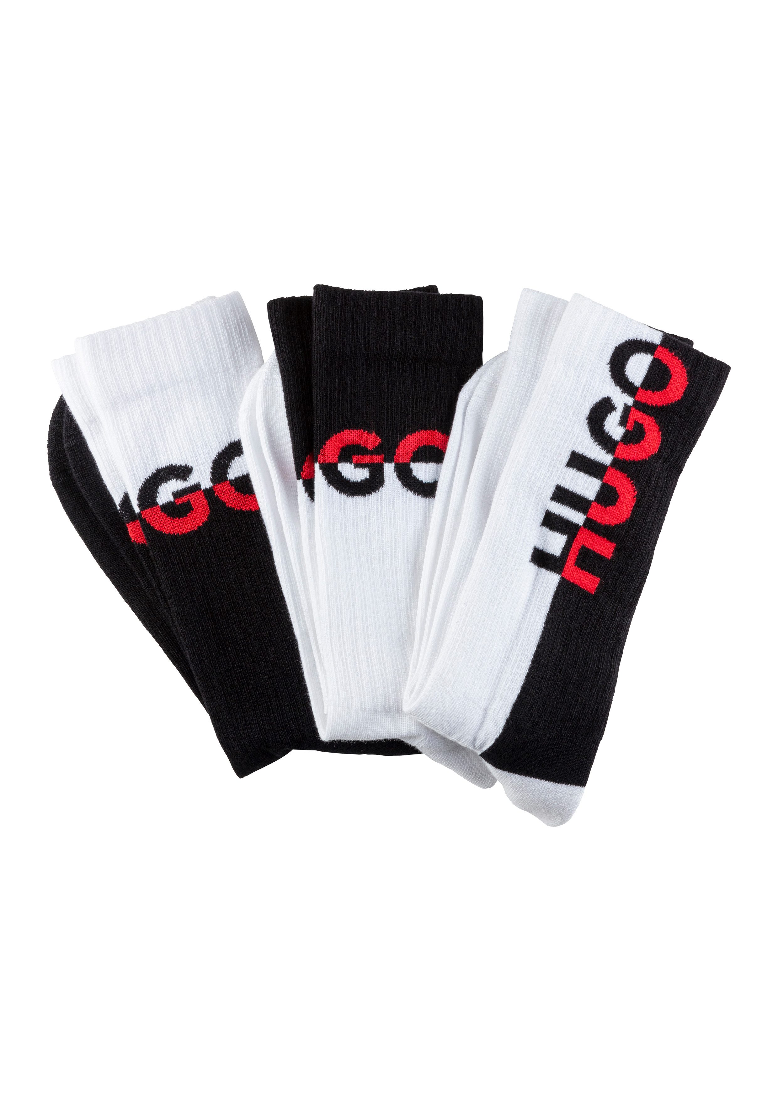 HUGO underwear Vrijetijdssokken met merk heren sokken maat 43-46 multicolor