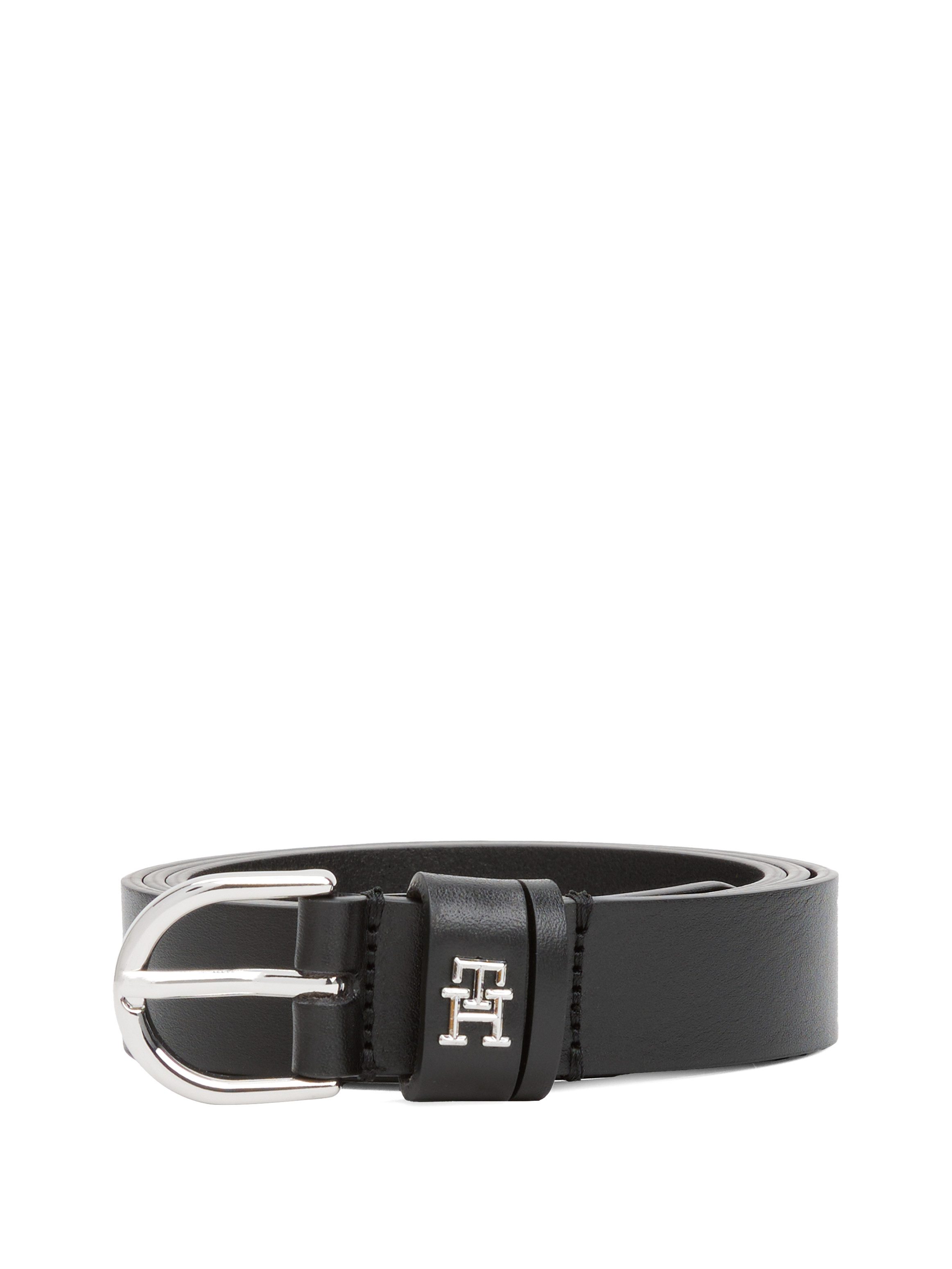 Tommy Hilfiger Leren riem ESSENTIAL EFFORTLESS 2.5 SV Eenvoudige doornsluiting, metalen embleem