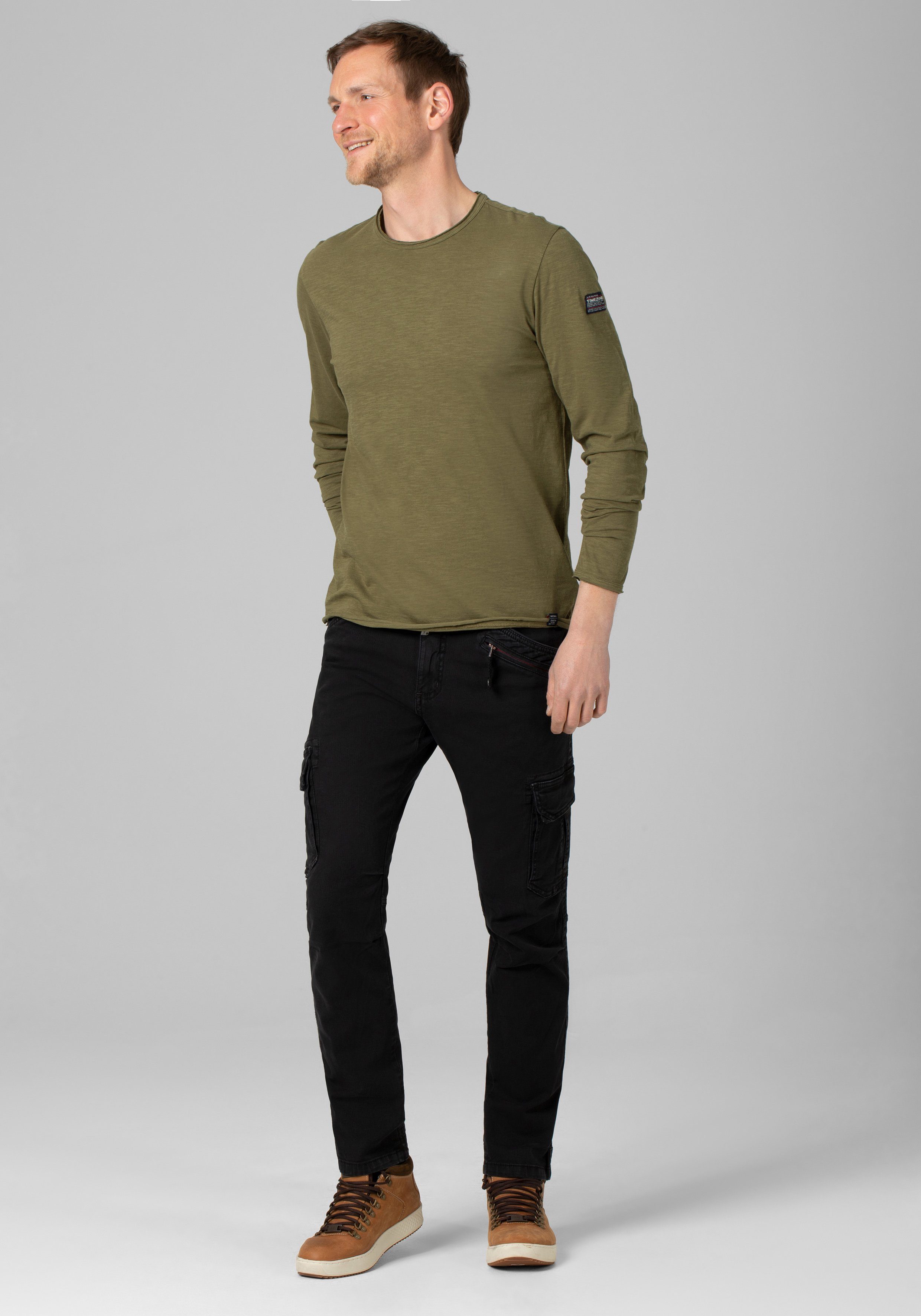 TIMEZONE Shirt met lange mouwen Ribbed Basic Longsleeve
