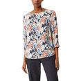 s.oliver black label gedessineerde blouse met all-over bloemenprint multicolor