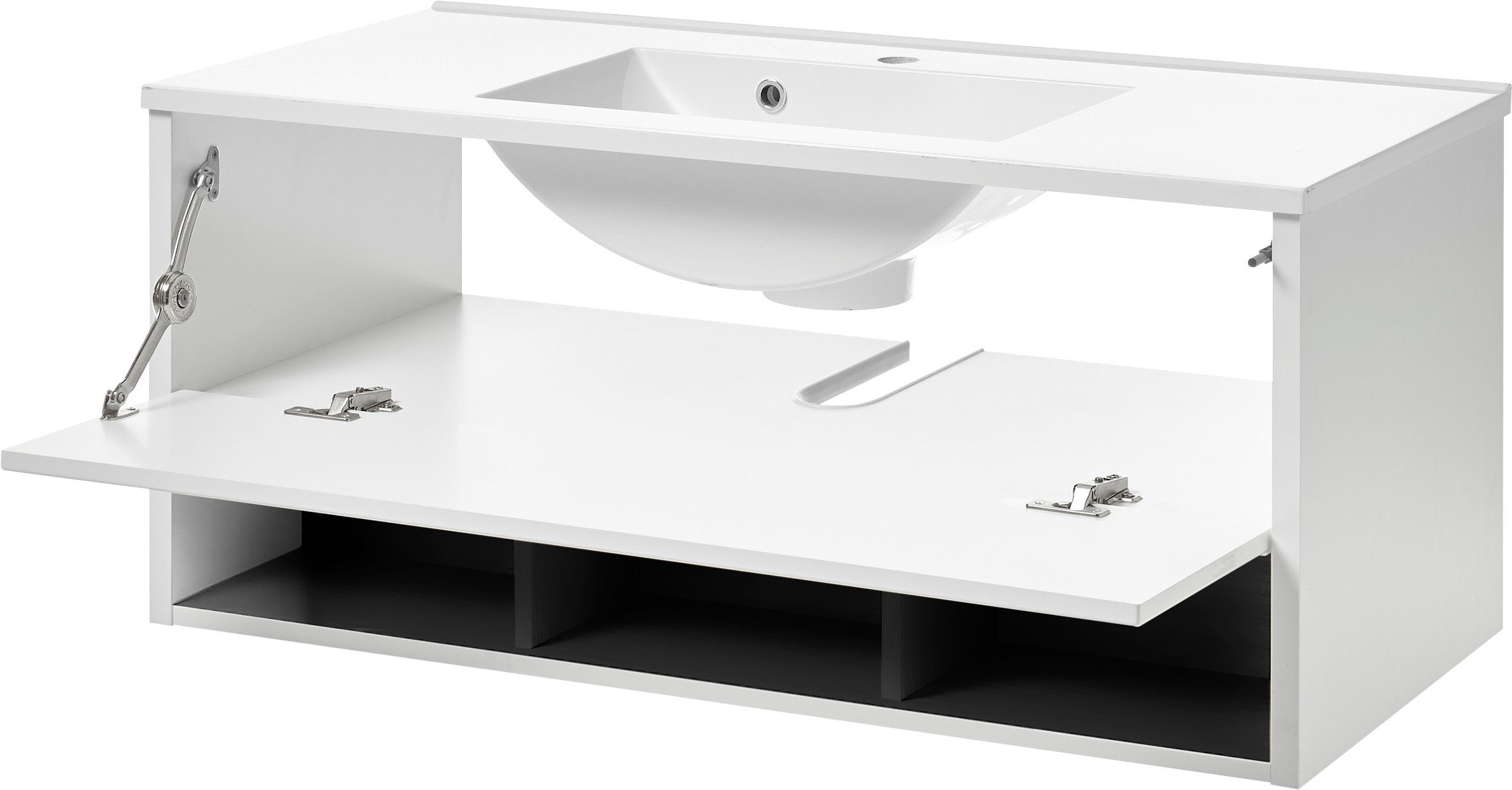 Places of Style Wastafelonderkast Studio Line, wastafel inclusief wasbak, modern ontwerp